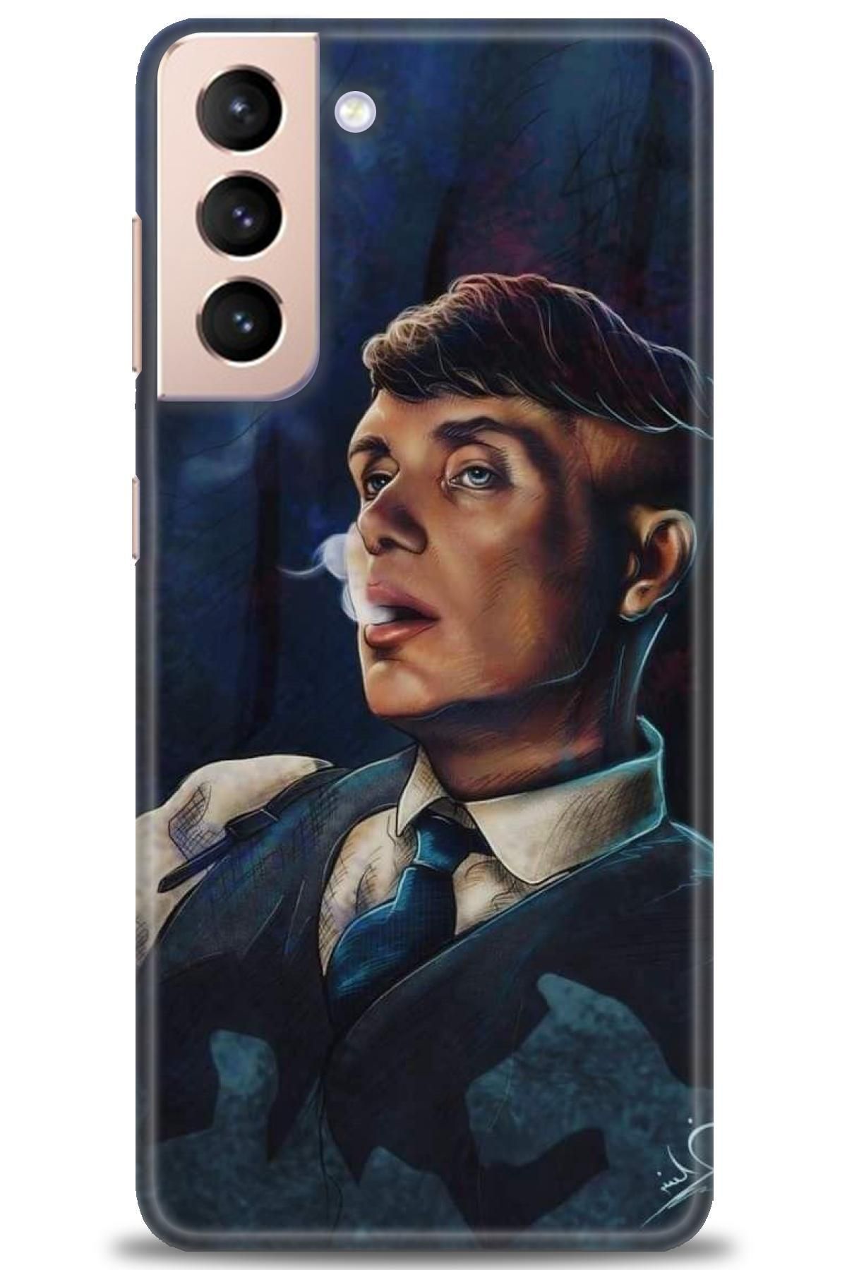 CooperTech Samsung Galaxy S21 Plus İle Uyumlu HD Baskılı Desenli Silikon Kılıf - 641