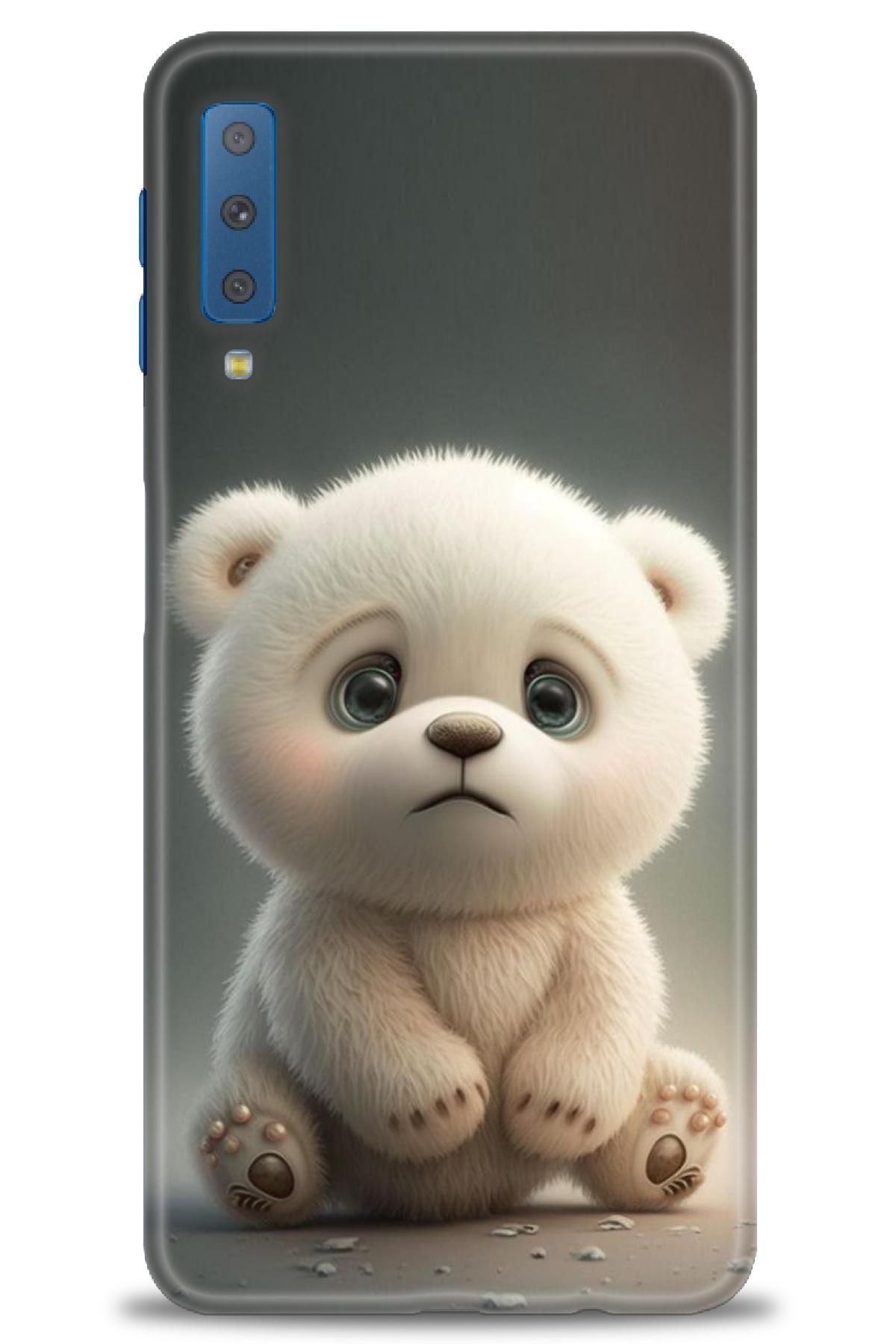 CooperTech Samsung Galaxy A7 2018 İle Uyumlu HD Baskılı Desenli Silikon Kılıf - 128