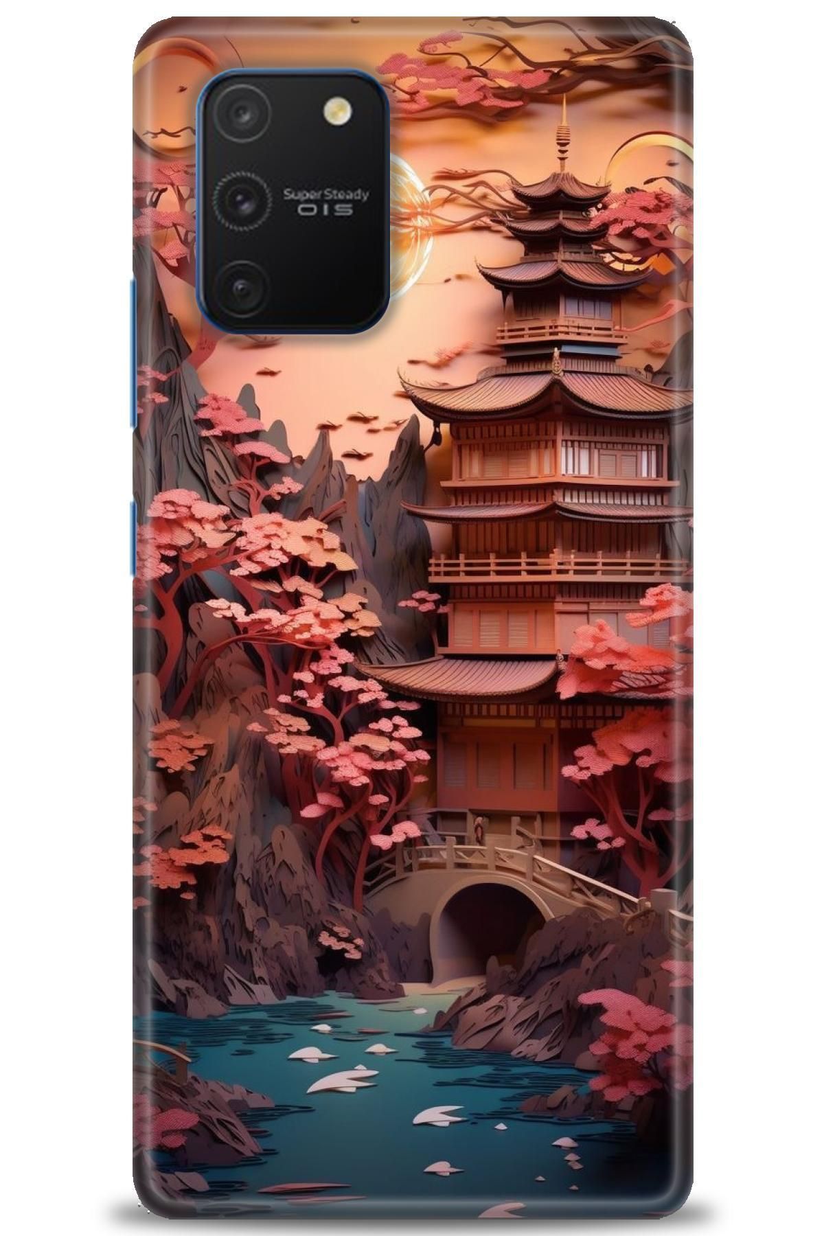 CooperTech Samsung Galaxy A91 İle Uyumlu HD Baskılı Desenli Silikon Kılıf - 326