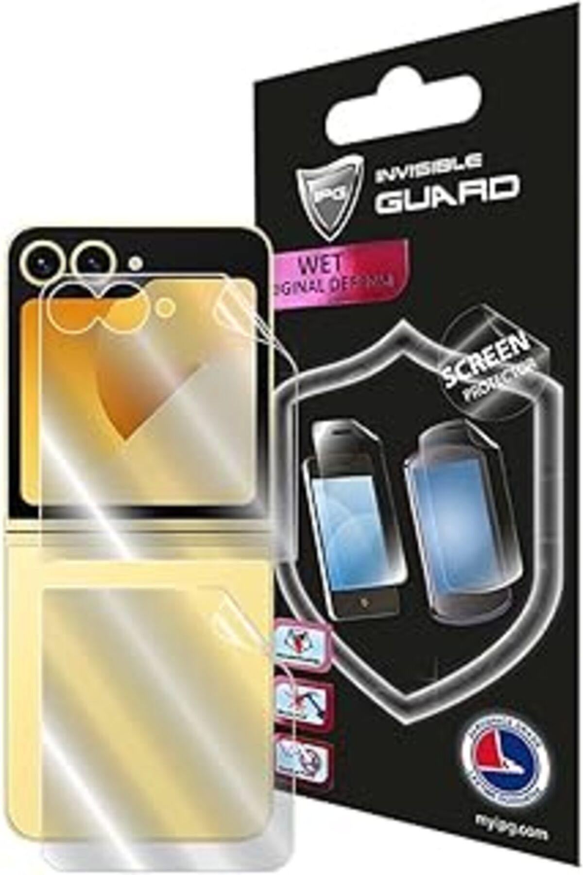 Qedii Ipg Samsung Galaxy Z Flip 6 Hydrogel Görünmez Ekran Koruyucu (Ön - Iç Ekran Ve Arka)