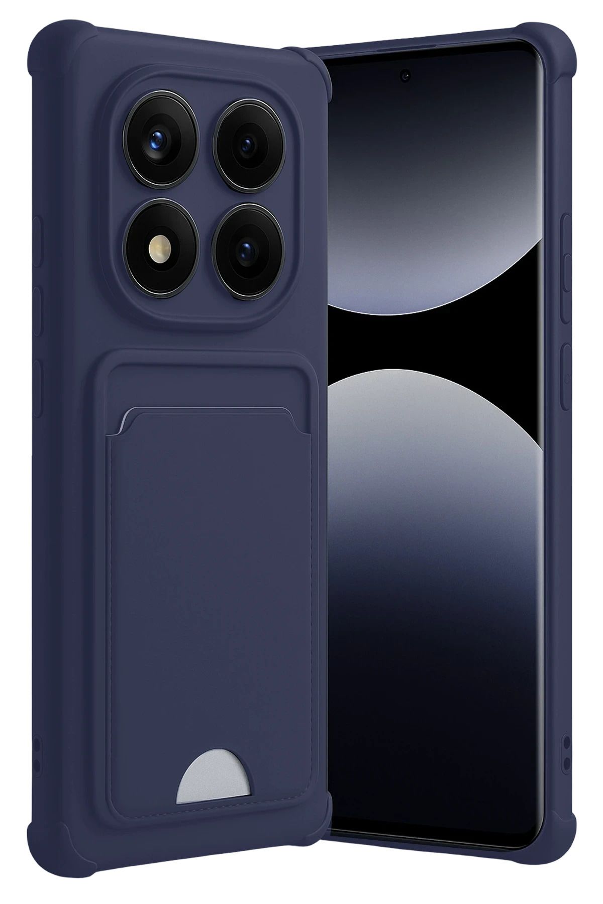 cepmoda Xiaomi Redmi NOTE 14 PRO 5G | Kartlıklı Slim Telefon Kılıfı - Yumuşak iNce Silikon Kapak | LACİVERT