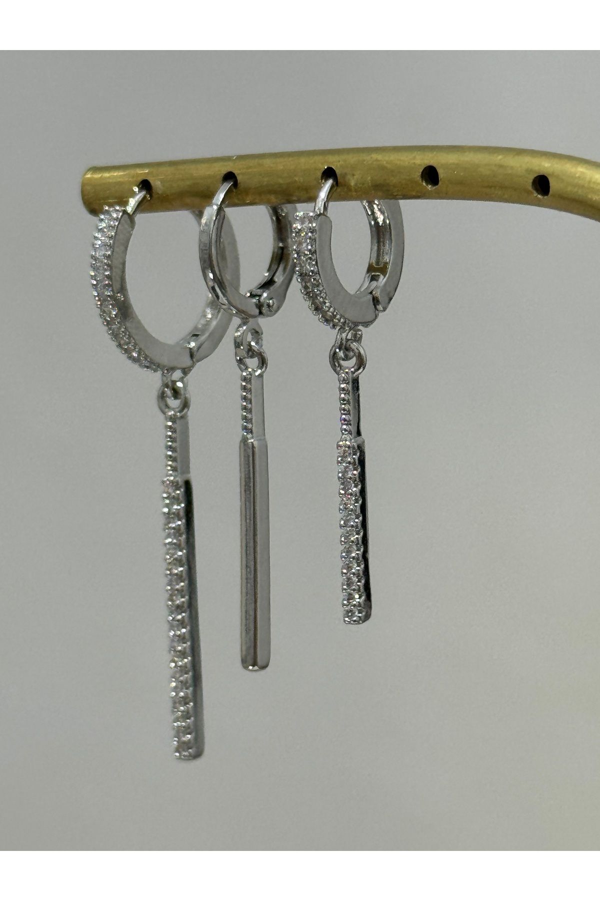 XUPING JEWELRY 316L sallantılı üçlü çelik küpe paslanmaz kararmaz