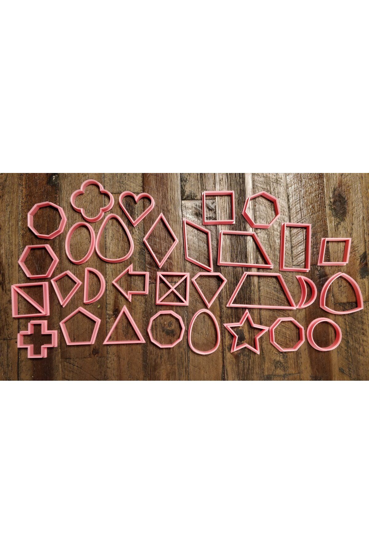 talaşoğlu Play-Doh/Montessori şekilleri/çerez kesiciler
