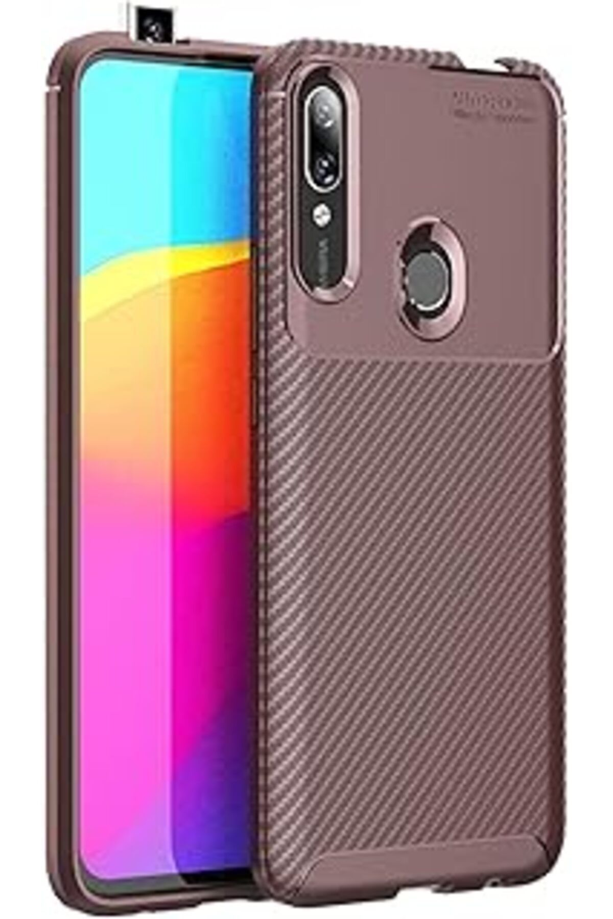 Pazarcan Microsonic Huawei P Smart Z Için Kılıf Legion Series Kahverengi [P Smart Z Ile Uyumlu Kılıf - Kahve