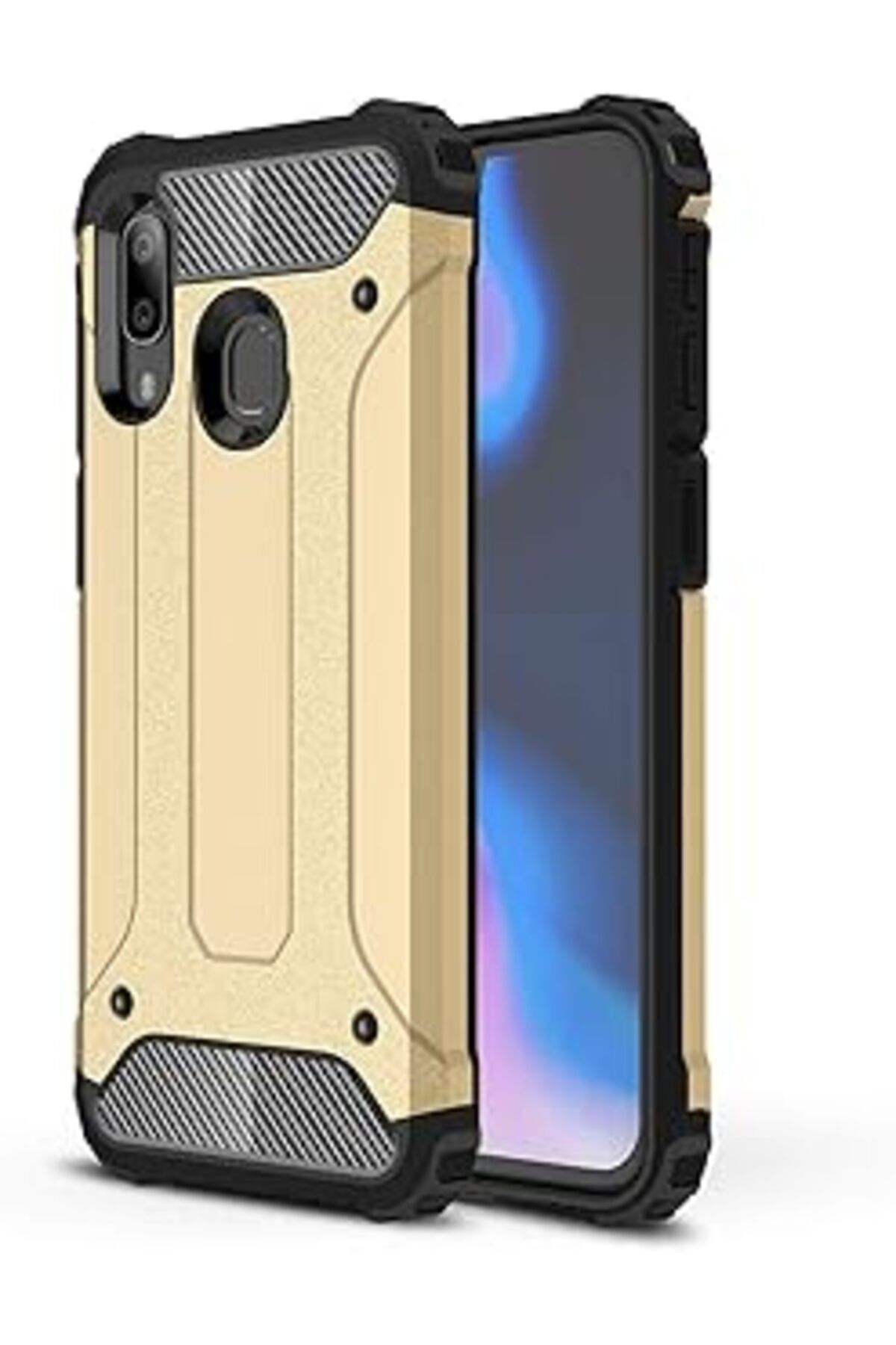 Pazarcan Microsonic Galaxy A40 Kılıf Rugged Armor Gold [Galaxy A40 Ile Uyumlu Kılıf - Gold]
