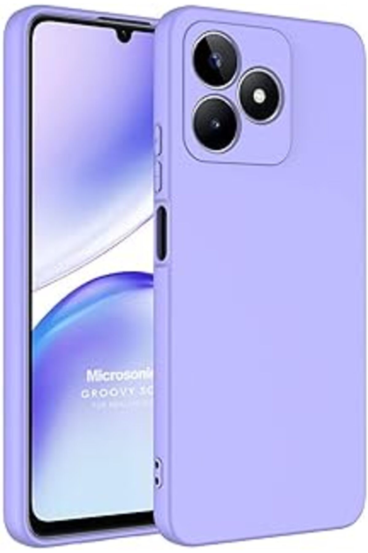 Pazarcan Microsonic Realme C53 Kılıf Groovy Soft Lila [Realme C53 Ile Uyumlu Kılıf - Lila]