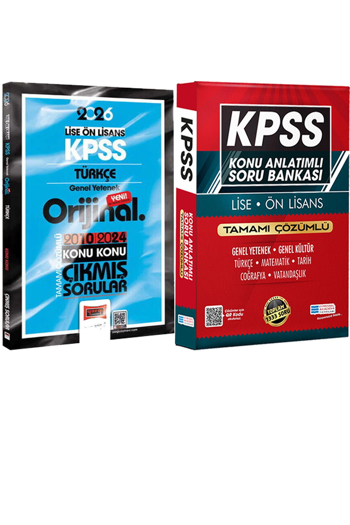 Yargı Yayınları 2026 KPSS Lise-Önlisans Türkçe Orijinal 2010-2024 Konu Konu Çıkmış + Lise Önlisans Konu Ant. Soru
