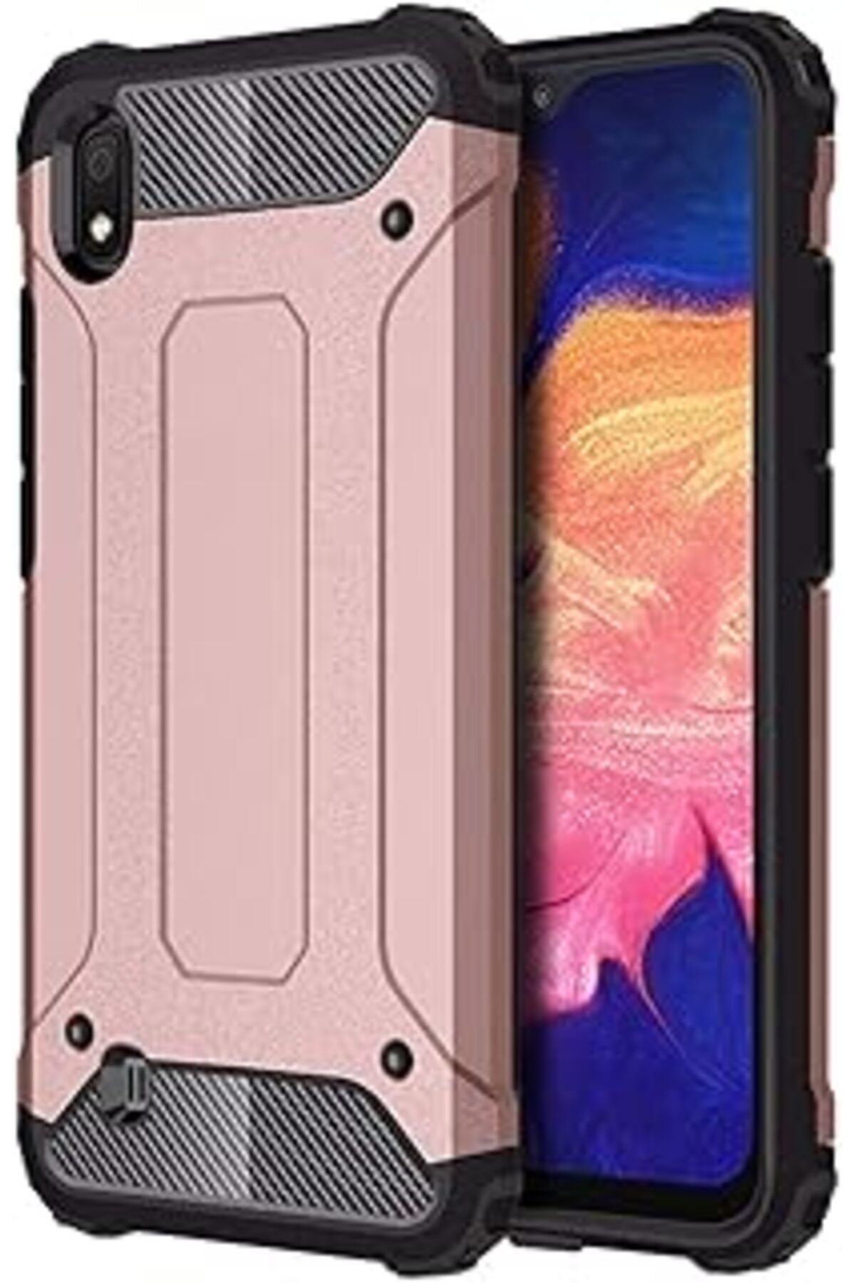 Pazarcan Microsonic Galaxy A10 Kılıf Rugged Armor Rose Gold [galaxy A10 Ile Uyumlu Kılıf - Rose Gold]