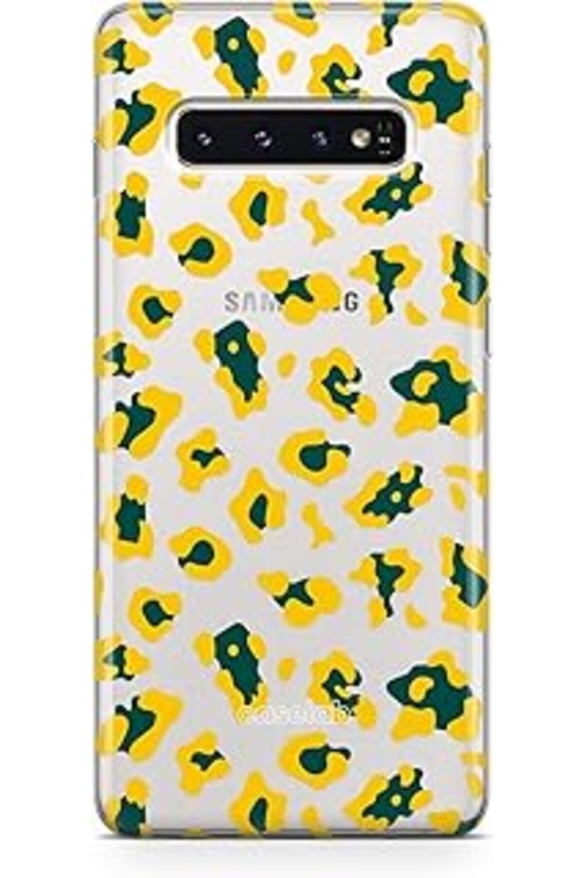Pazarcan Caseslab S10 Şeffaf Telefon Kılıfı - Cheetah Yellow