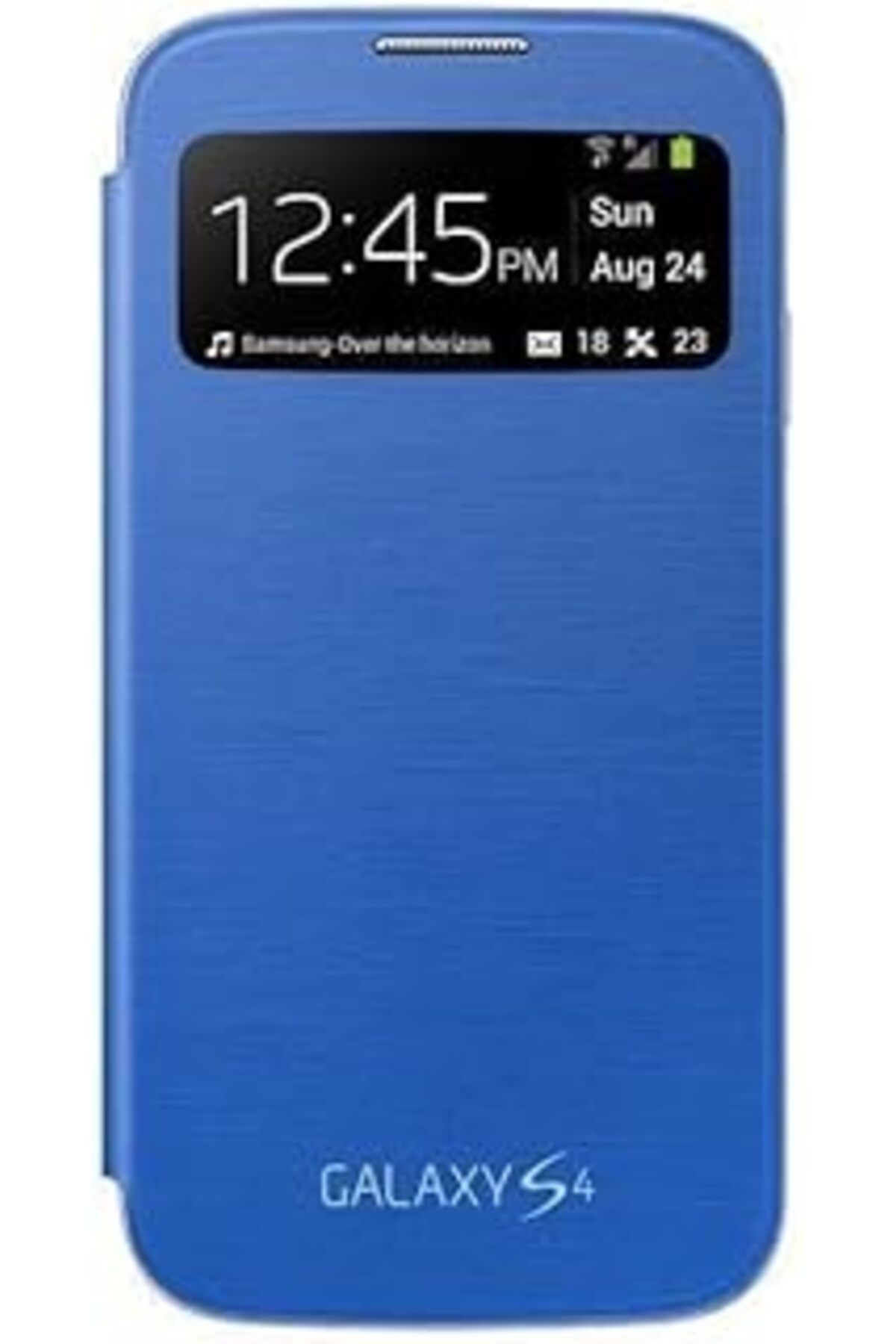 Qedii Samsung I9500 Galaxy S4 Kılıf S View Cover - Siyah Ef-Ci950Bbegww