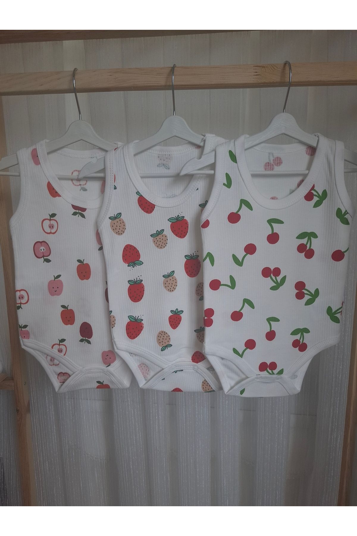 Nayinom %100 Pamuklu Kız Bebek & Kız Çocuk 3'lü Çıtçıtlı Badi