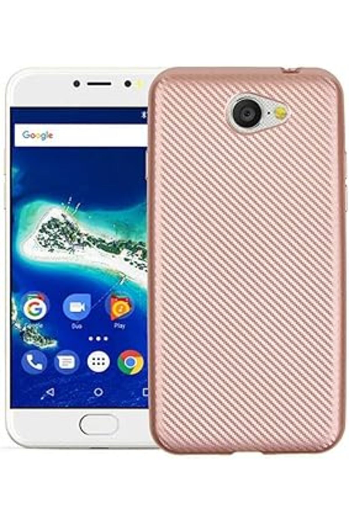 Pazarcan Zore Izore Gm6 Rose Ile Uyumlu Gold Silikon Kapak