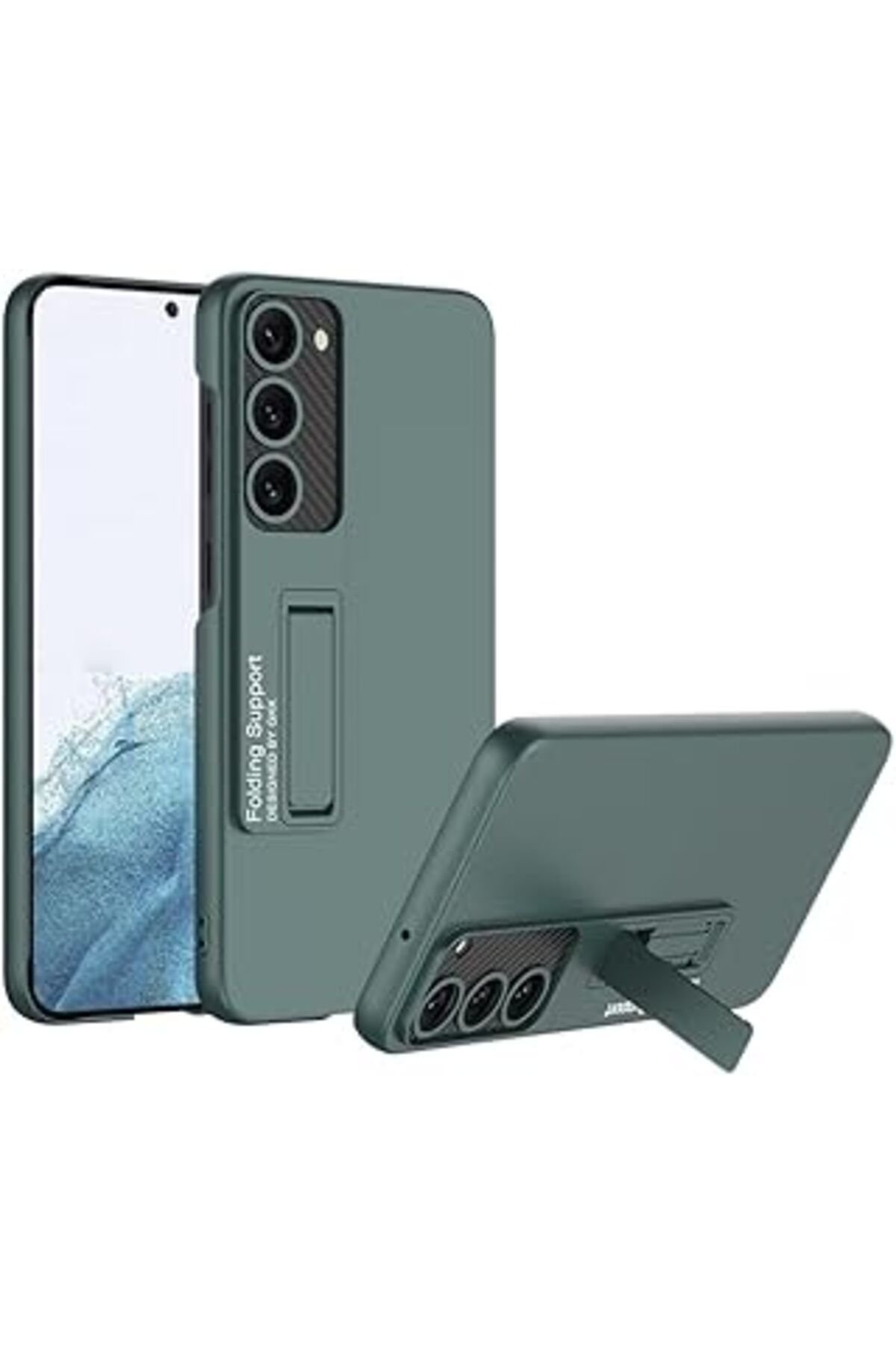 Pazarcan Galaxy S23 Ile Uyumlu Kılıf Mat Görünümlü Kalem Bölmeli Stand Olabilen Toz Ve Kirden Koruyan Galaxy