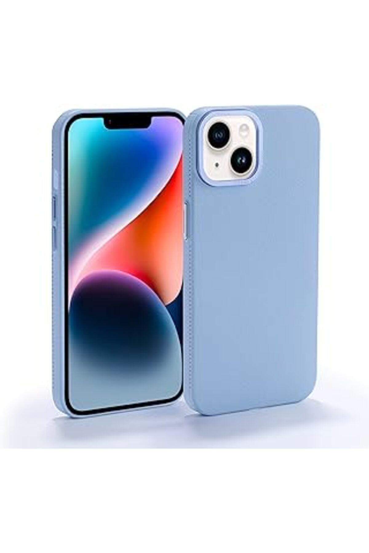 Pazarcan Babilden Iphone Askeri Sınıf Slim Fit Kamera Korumalı Deri Görünümlü Özel Tasarım Kılıf (Deniz Mavi