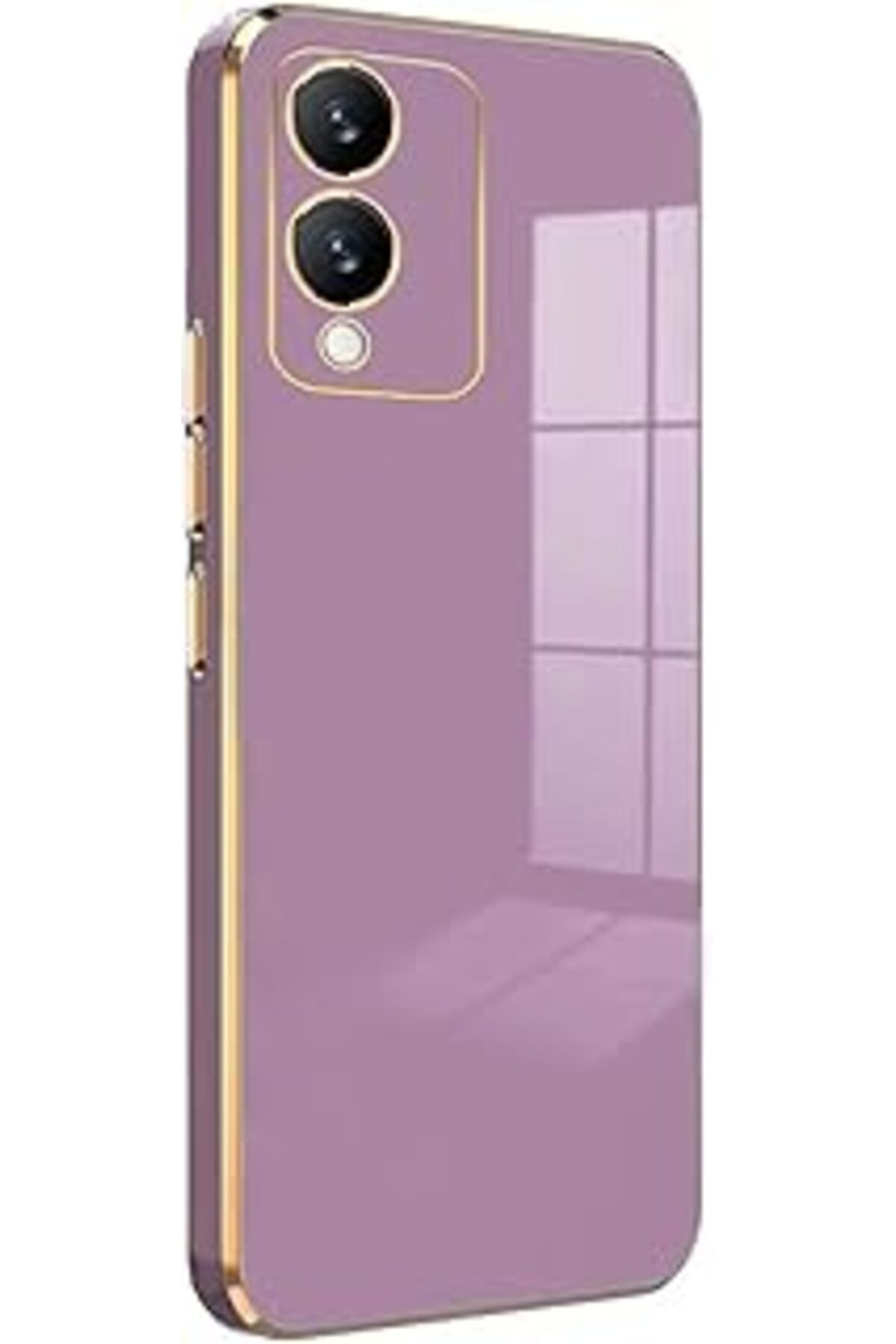 Pazarcan Microsonic Vivo Y17S Kılıf Olive Plated Lila [Y17S Ile Uyumlu Kılıf - Lila]
