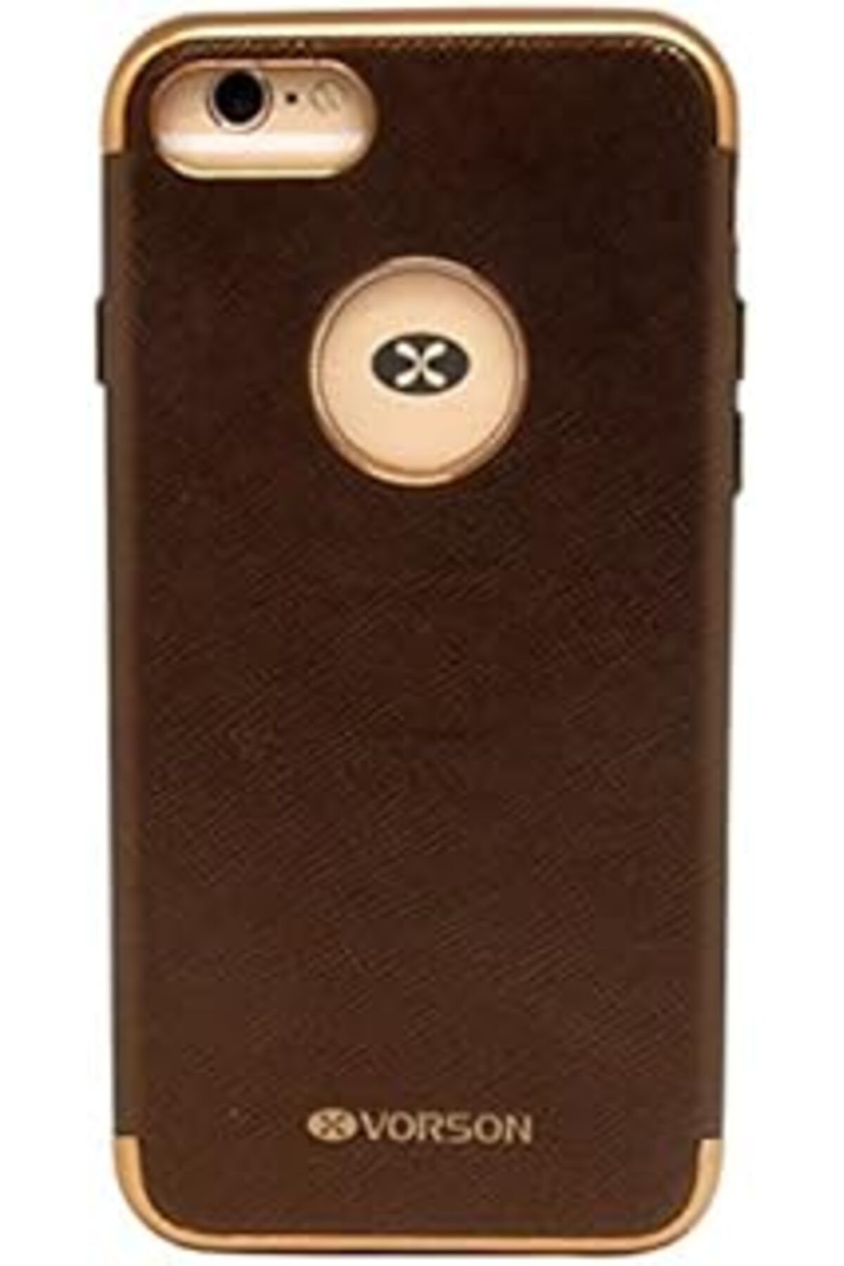 Pazarcan Vorson Vc-017 Iphone 7 Tpu Karbon Fiber Cep Telefonu Kılıfları, Kahverengi