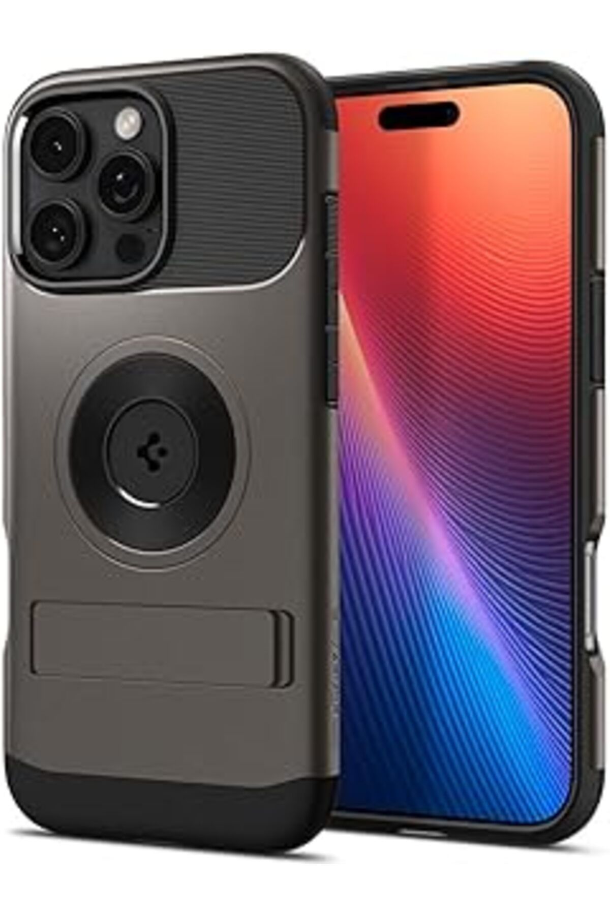 Pazarcan Iphone 16 Pro Max Kılıf Slim Armor Magfit Magsafe Özellikli Gunmetal - Acs08033