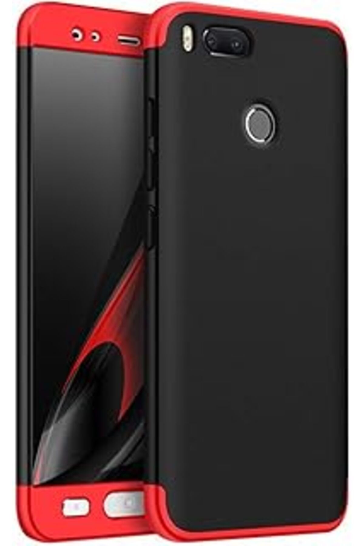 Pazarcan Microsonic Xiaomi Mi 5x Için Kılıf Double Dip 360 Protective Siyah Kırmızı [mi 5x Ile Uyumlu Kılıf