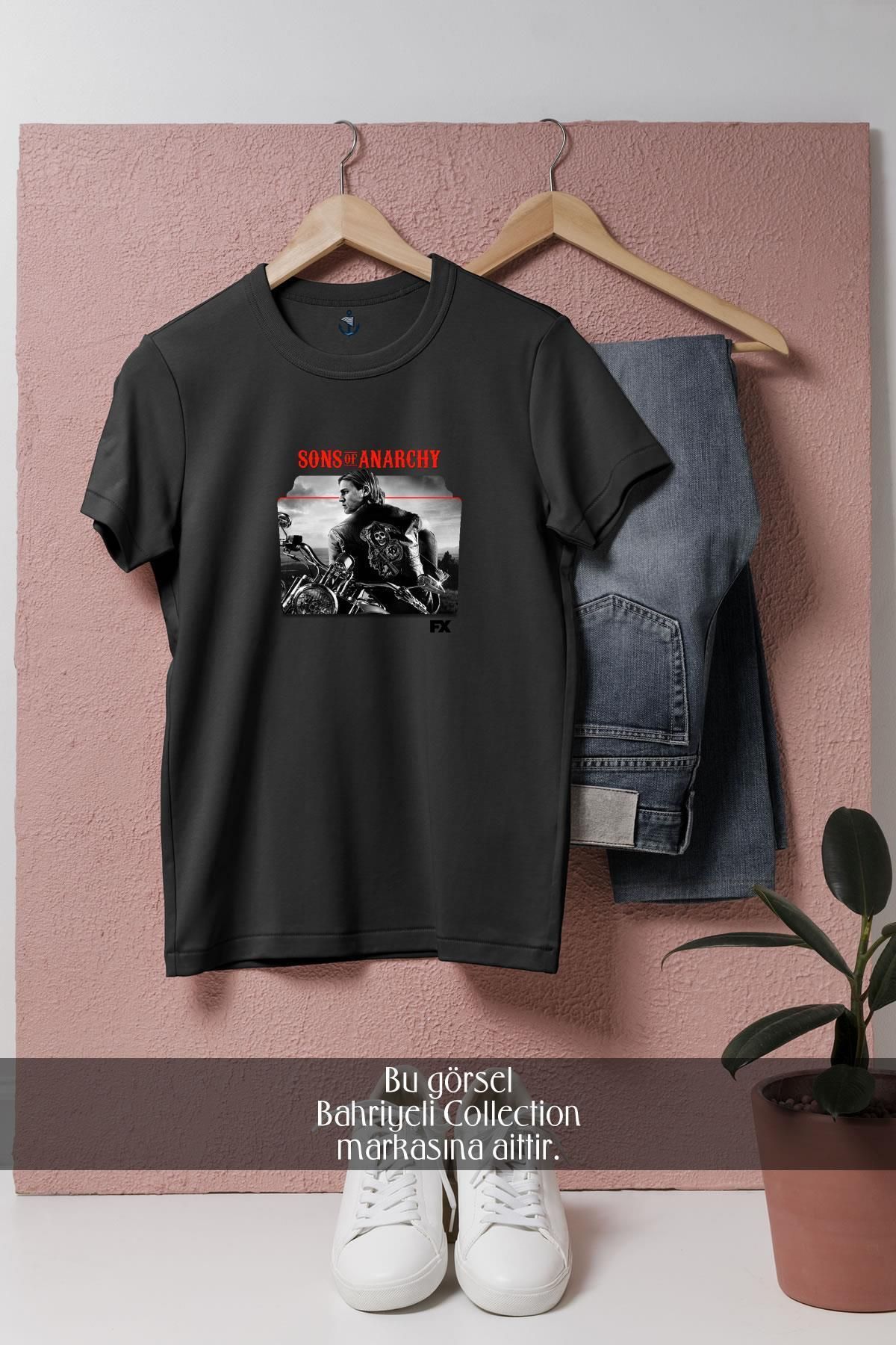 Bahriyeli Collection Oversize Sons Of Anarchy Series Tasarımlı Unisex T-Shirt