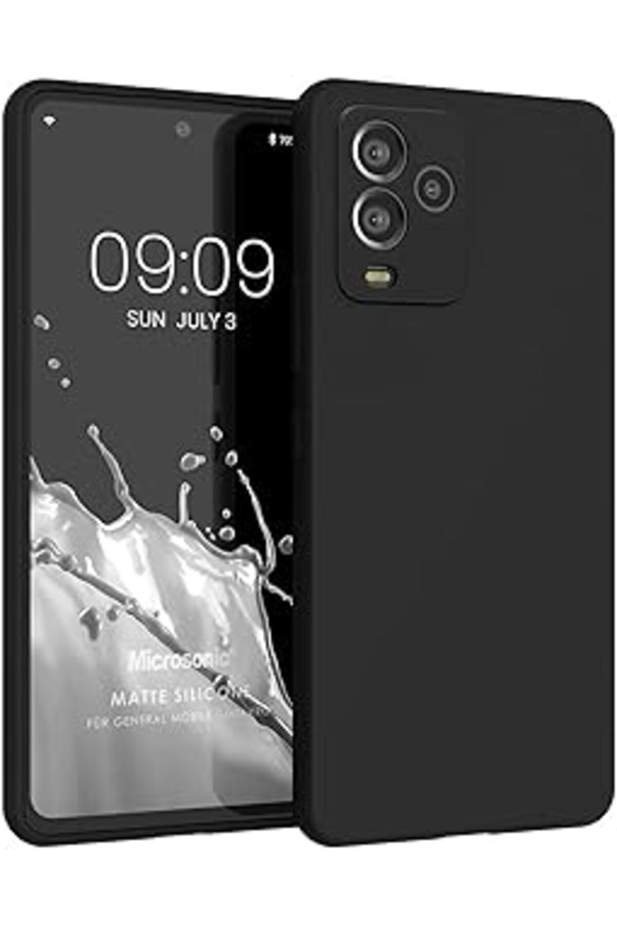 Karachil Microsonic Matte Silicone General Mobile Gm 24 Pro Için Kılıf Siyah [Gm 24 Pro Ile Uyumlu Kılıf - S