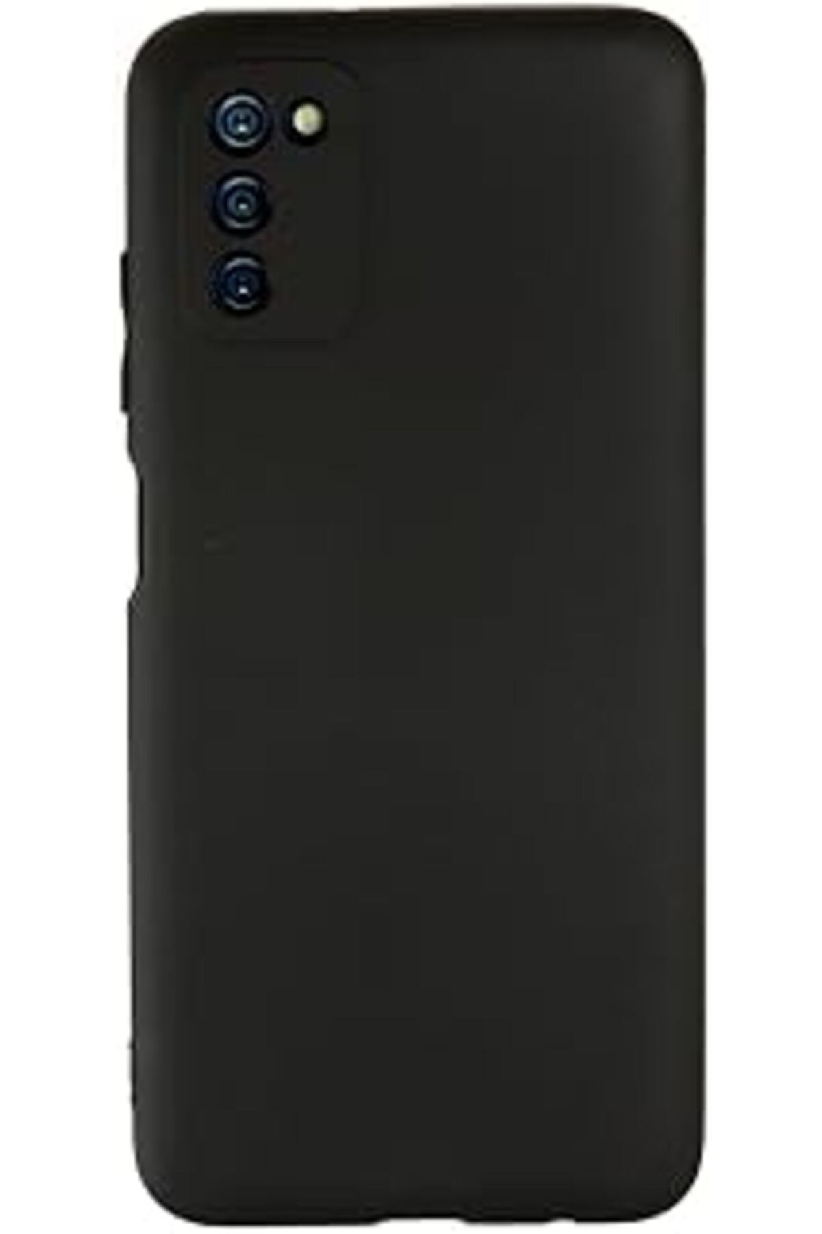 Karachil Nevarium Samsung Galaxy A03S Kılıf Kamera Korumalı Yumuşak Dokulu Silikon - Siyah
