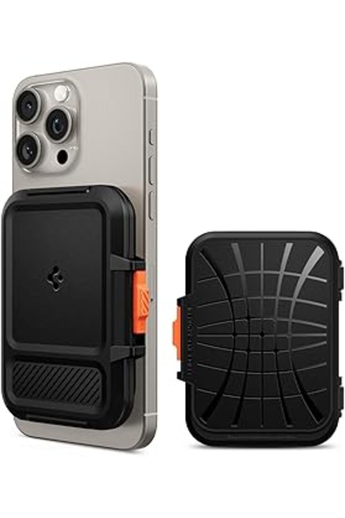 Qedii Magfit Iphone Magsafe Özellikli 6 Kartlı Manyetik Cüzdan Lock Fit Wallet Black - Afa06031