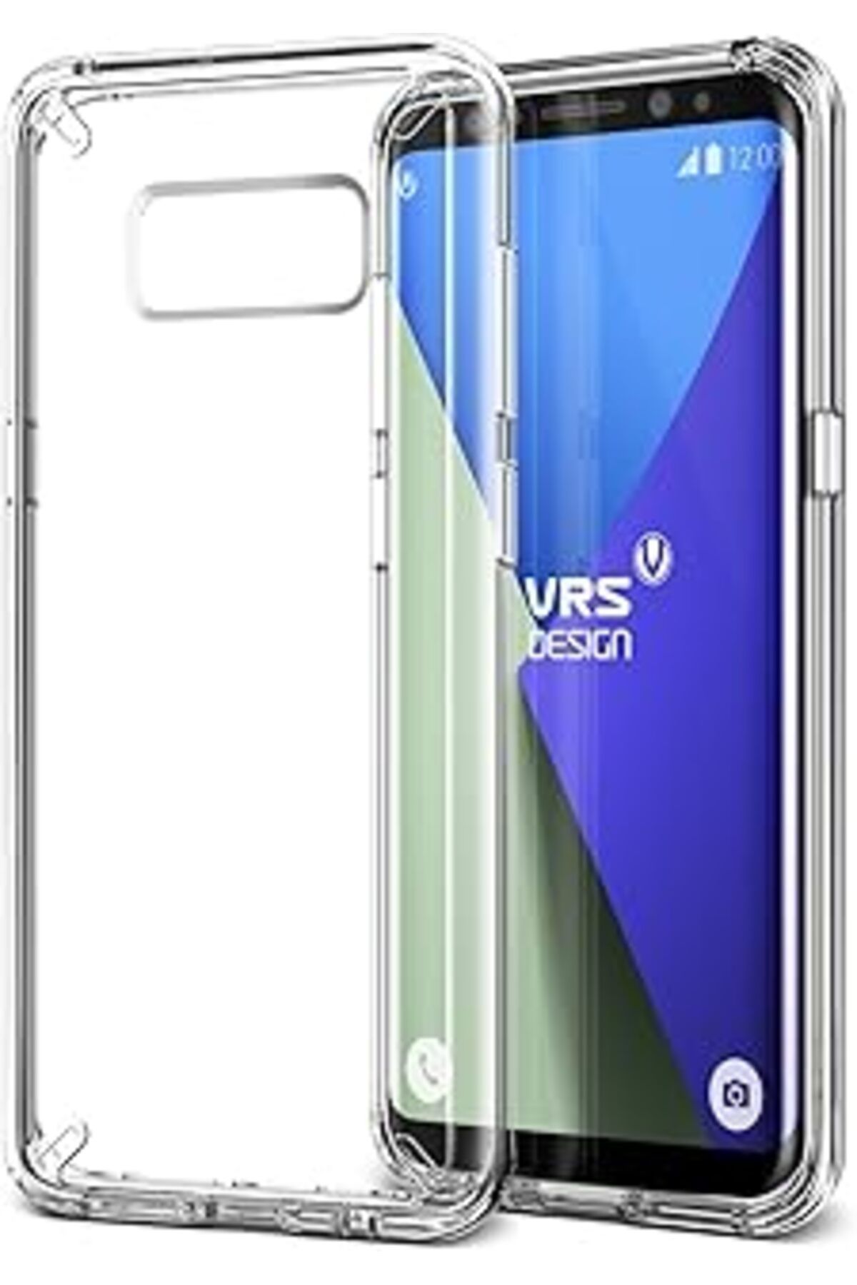 Pazarcan Vrs Design Vrs85817 Galaxy S8 Crystal Mixx Kılıf, Arka Kapak Şeffaf