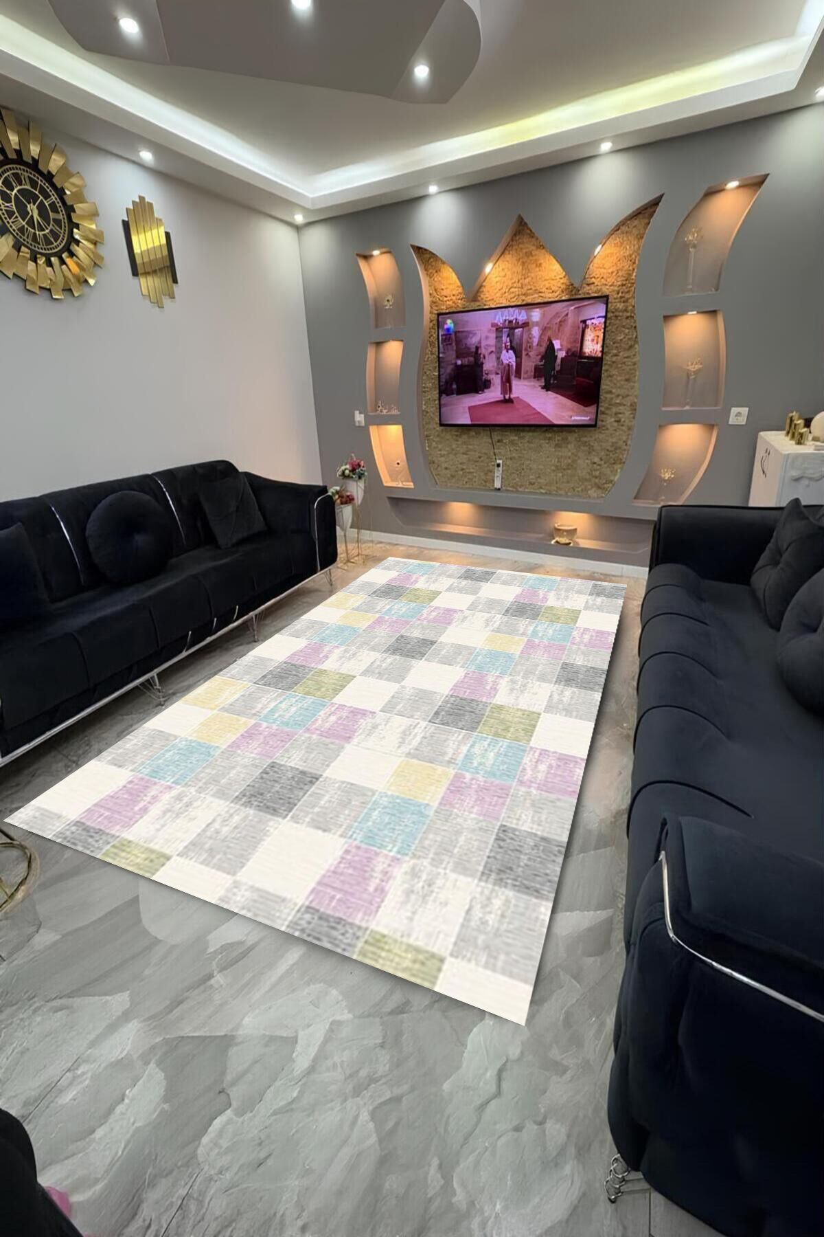 Home Dot Tabanlı yıkanabilir, leke tutmayan halı