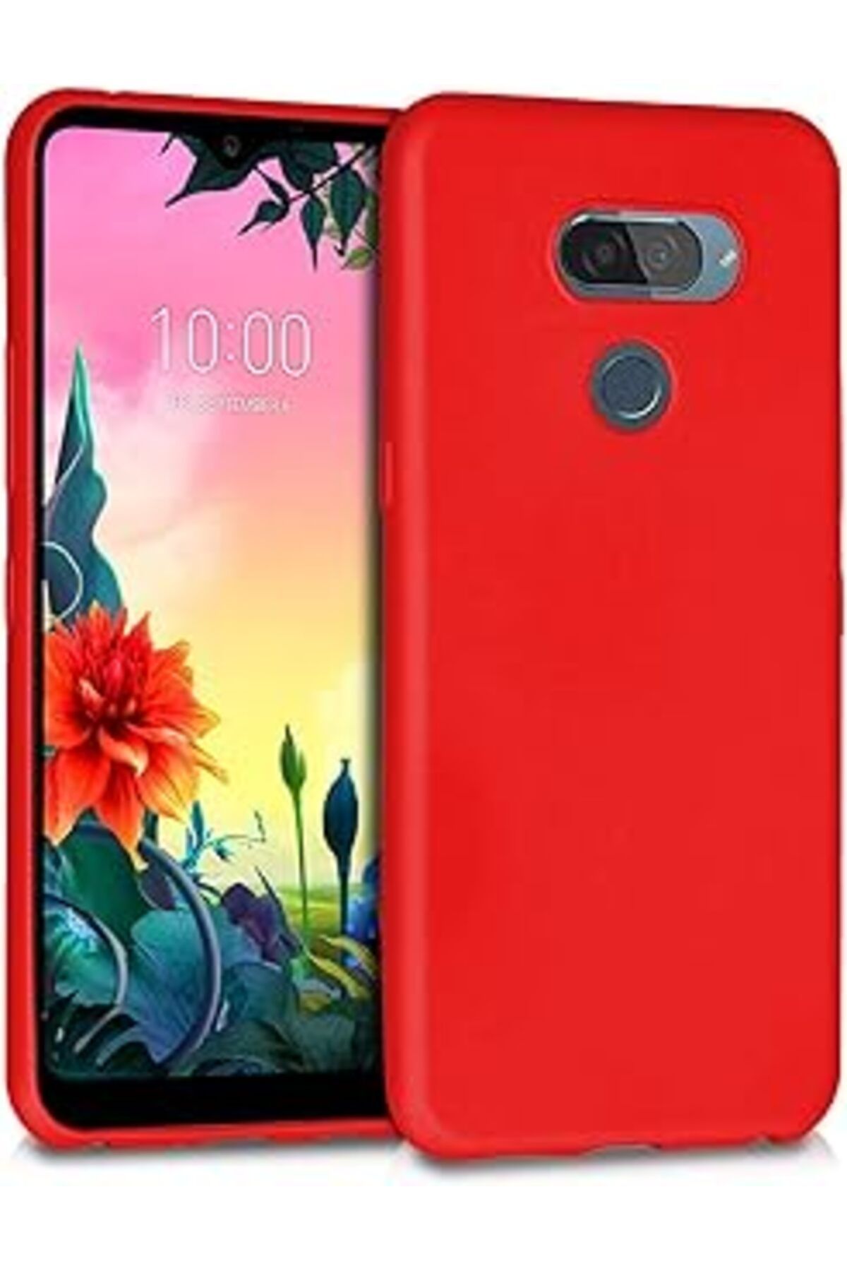 Pazarcan Microsonic Matte Silicone Lg K40S Kılıf Kırmızı [K40S Ile Uyumlu Kılıf - Kırmızı]