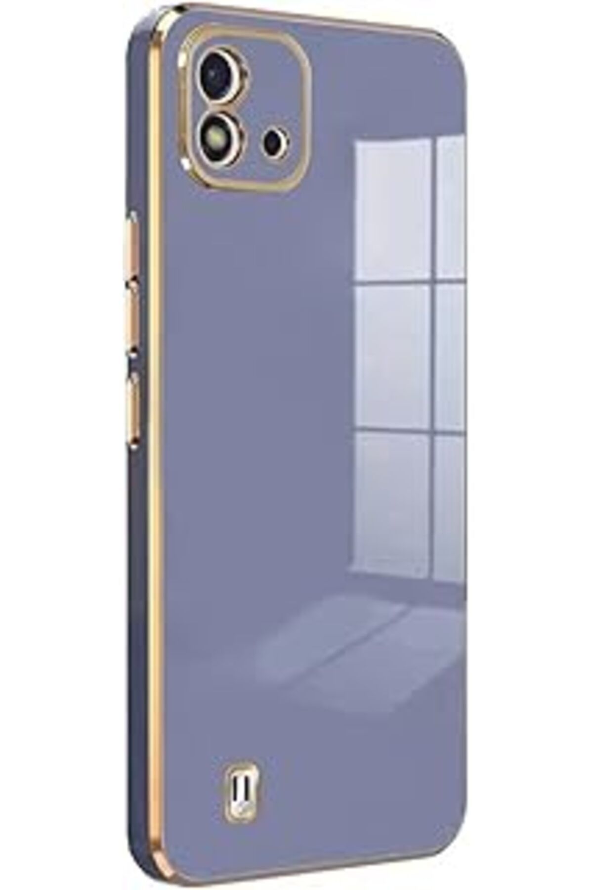 Pazarcan Microsonic Realme C11 2021 Kılıf Olive Plated Lavanta Grisi [Realme C11 2021 Ile Uyumlu Kılıf - Lav