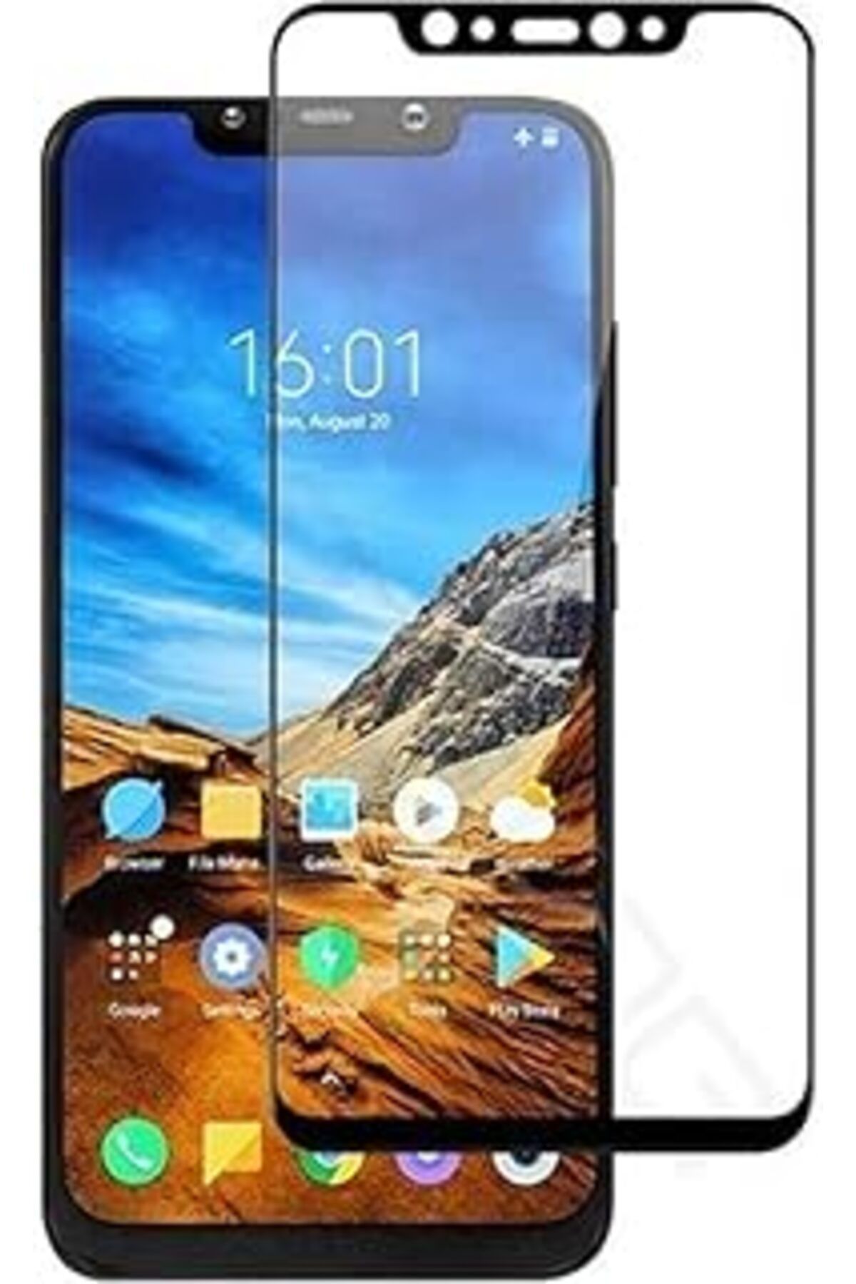 Pazarcan Kny Apple Iphone Xs Max İçin Kılıf, Silikon Kenarlı Buzlu Sert Volks Kapak, Lacivert