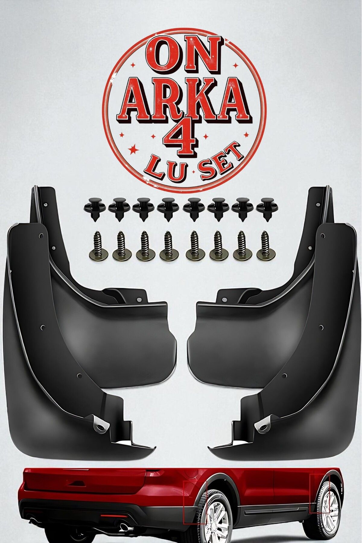 Transformacion-Set of 4 Mud Flaps - Front Rear Suitable Anti-Mud Mud Flaps Set 721877 1