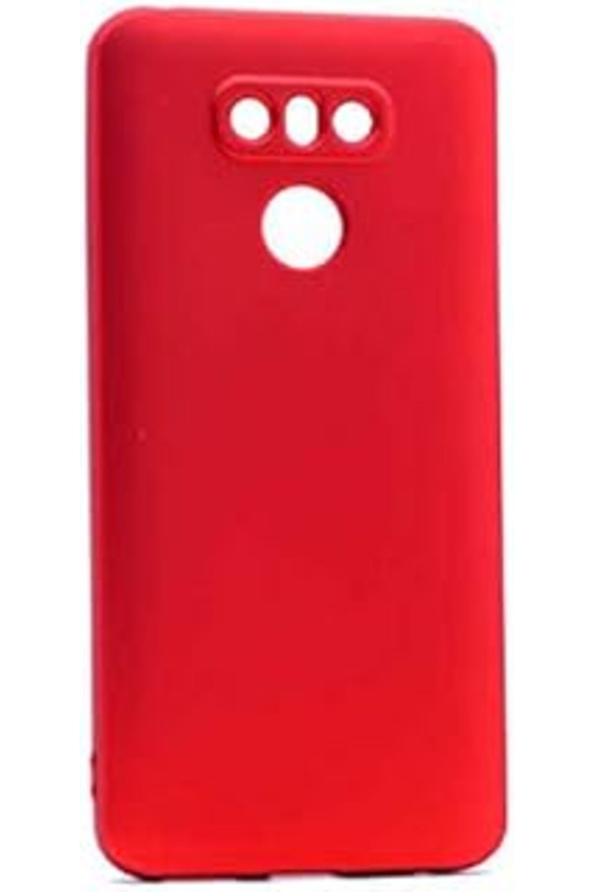 Pazarcan Lg G6 Uyumlu Mat Yumuşak Silikon Kılıf (Kırmızı)