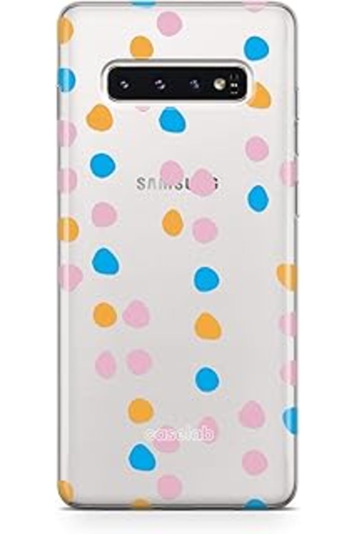 Pazarcan Caseslab S10 Şeffaf Telefon Kılıfı - Colored Ballz