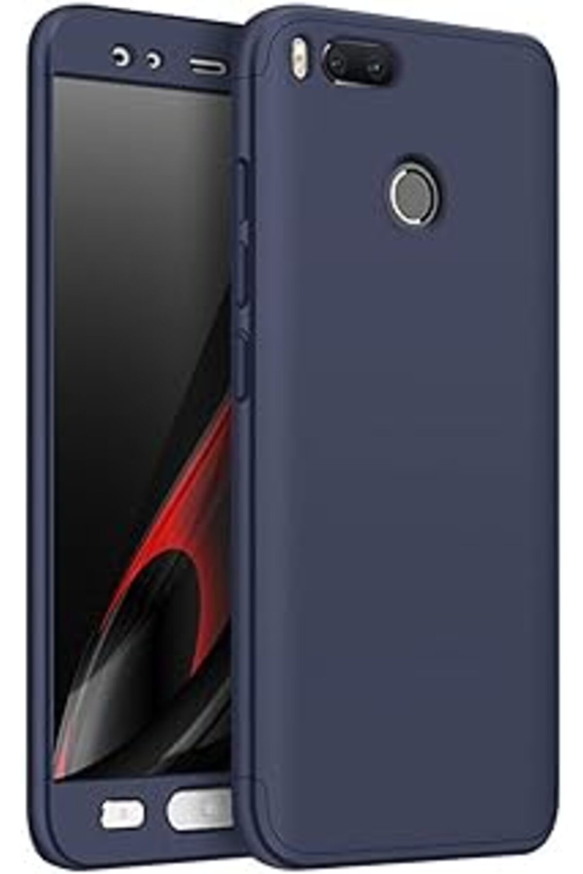 Pazarcan Microsonic Xiaomi Mi 5X Için Kılıf Double Dip 360 Protective Lacivert [Mi 5X Ile Uyumlu Kılıf - Lac