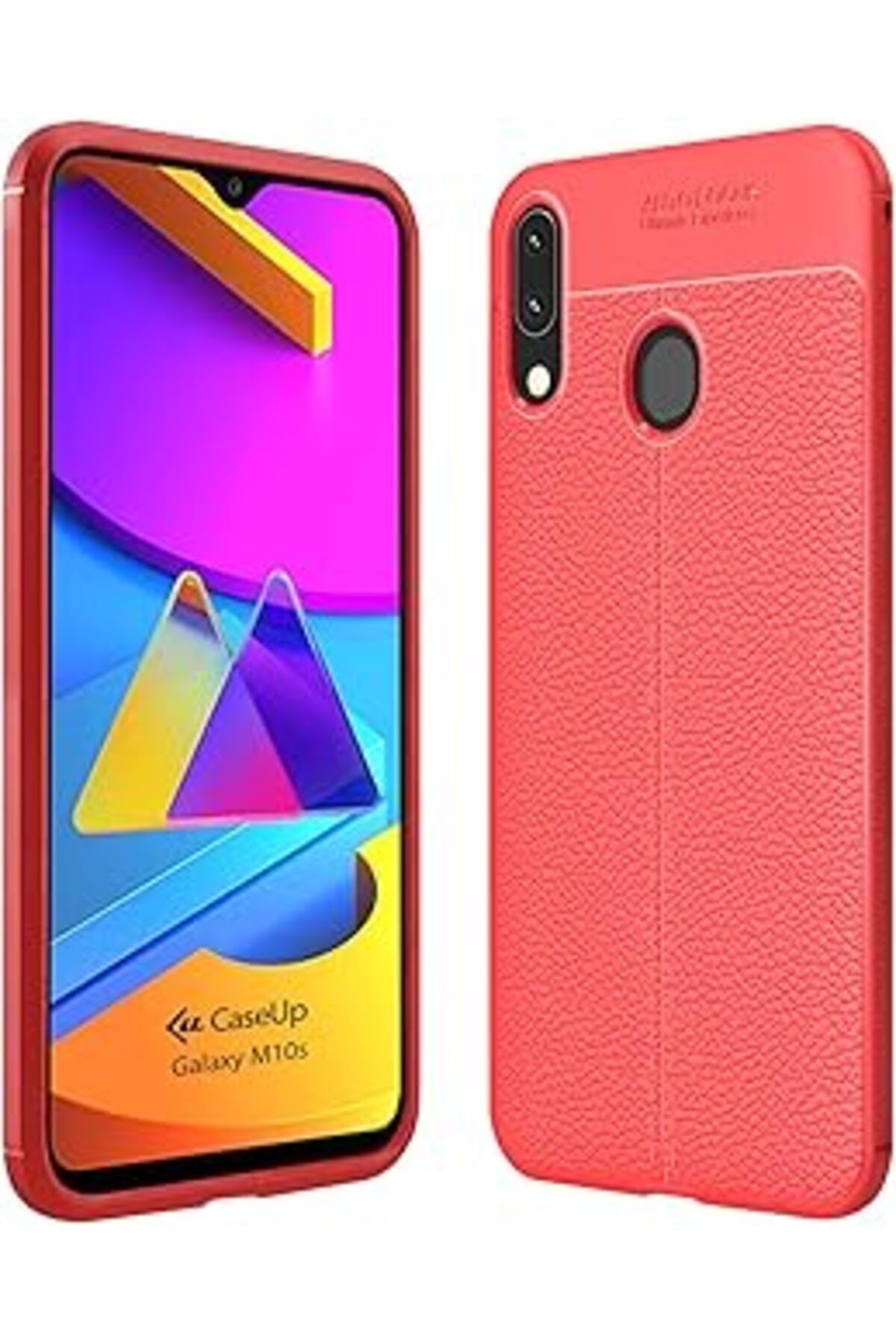 Pazarcan Caseup Galaxy M10S Uyumlu Kılıf, Caseup Niss Silikon Kırmızı