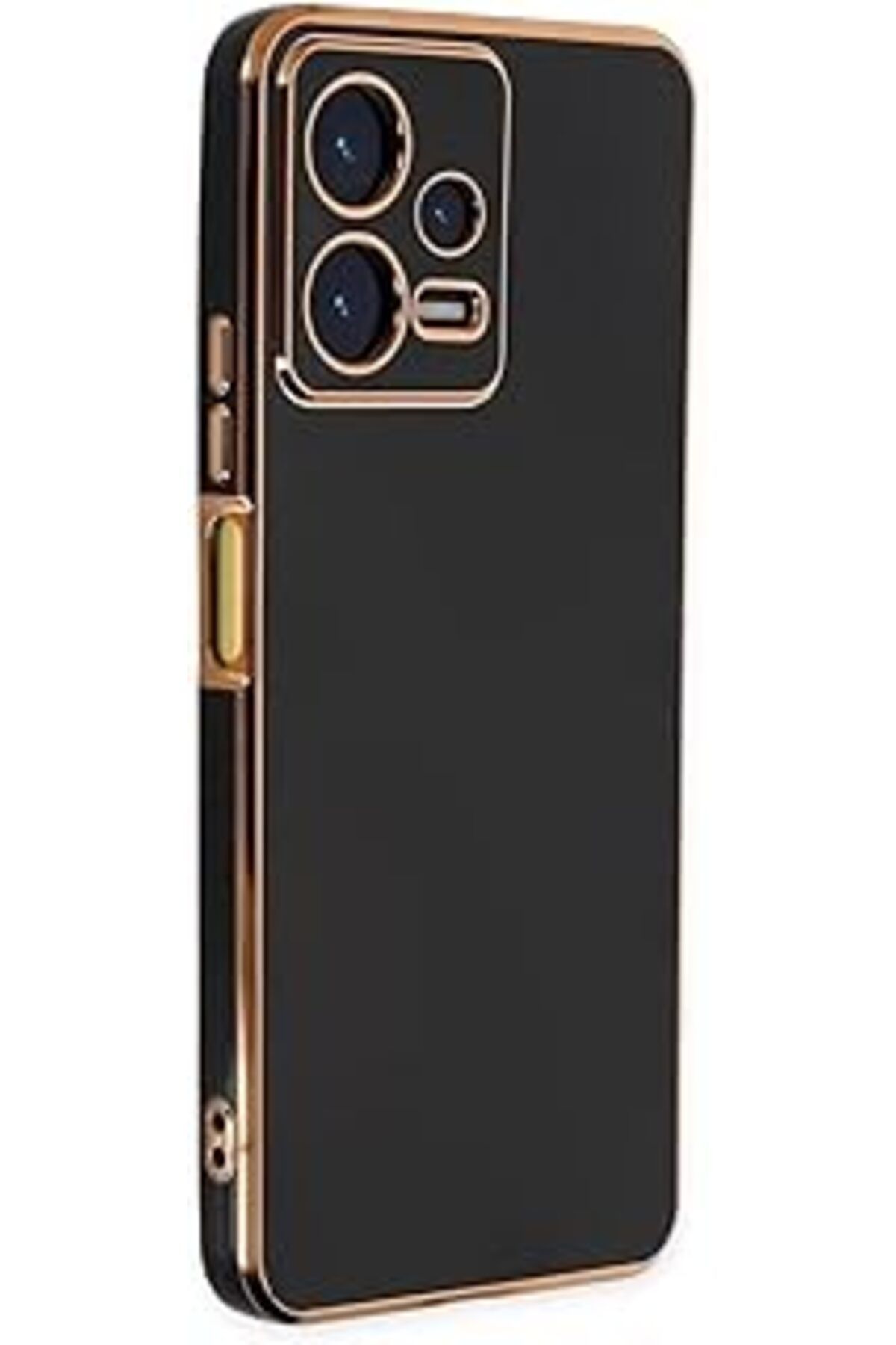 Qedii Microsonic Xiaomi Poco X5 5G Için Kılıf Olive Plated Siyah [Poco X5 5G Ile Uyumlu Kılıf - Siyah]