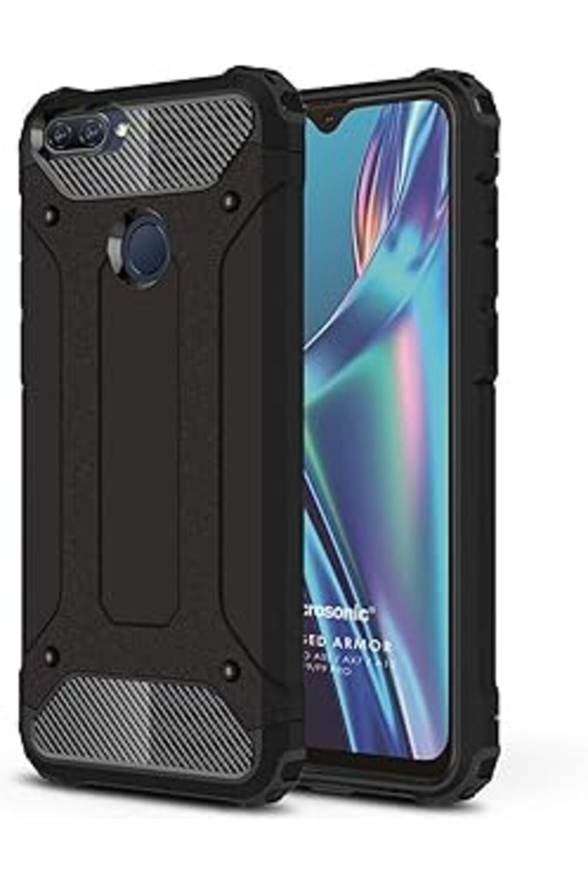 Pazarcan Microsonic A12 Kılıf Rugged Armor Siyah