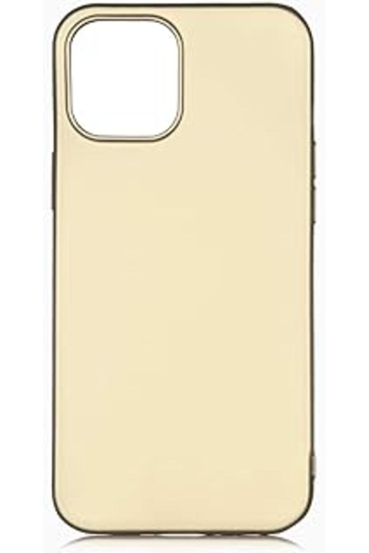 Pazarcan Kny İphone 12 Pro Max Kılıf Ultra İnce Mat Silikon Gold