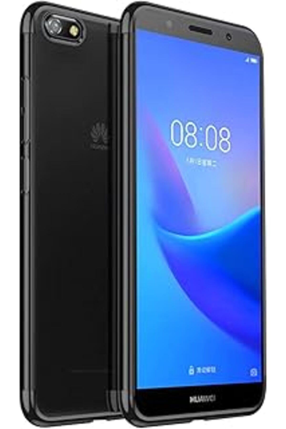 Qedii Microsonic Huawei Y5 2018 Kılıf Skyfall Transparent Clear Siyah