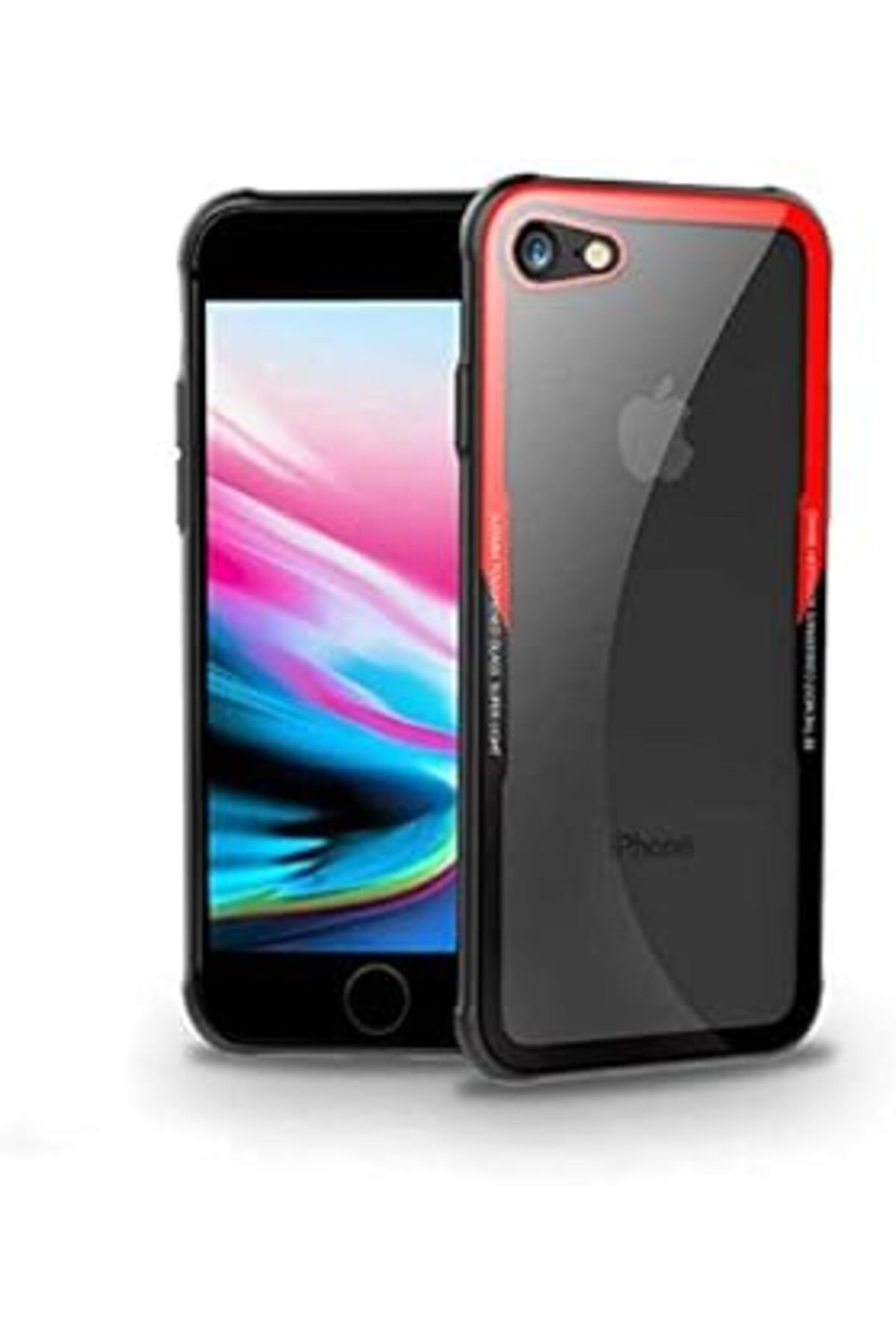 Pazarcan Zore Craft Ip7-Ip8 Ile Uyumlu Redblack Temperli Cam Kapak