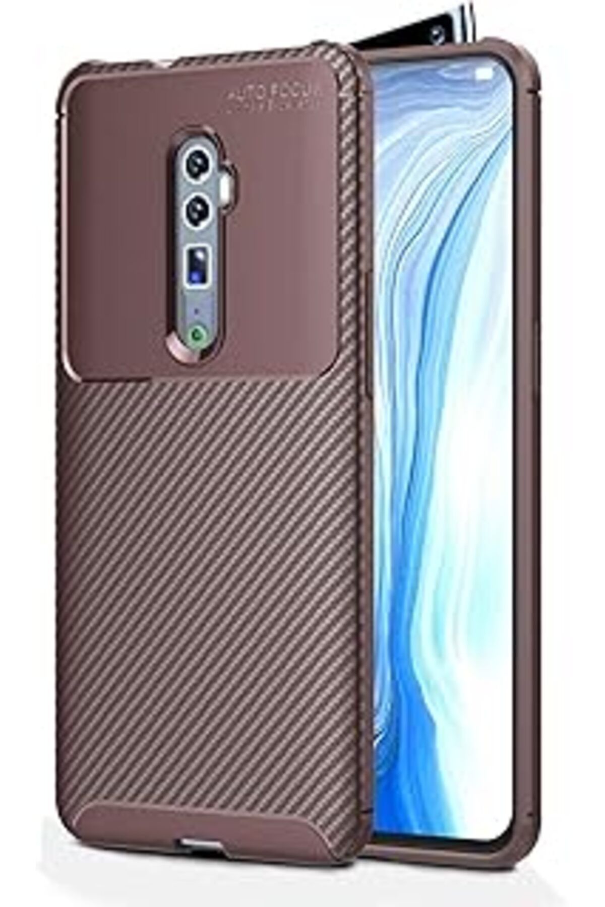 Pazarcan Microsonic Oppo Reno 10x Zoom Için Kılıf Legion Series Kahverengi [reno 10x Zoom Ile Uyumlu Kılıf -