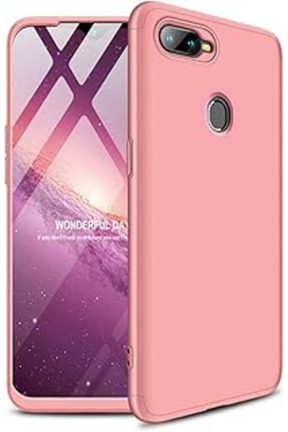 Pazarcan Microsonic F9 / F9 Pro Kılıf Double Dip 360 Protective Rose Gold [F9 / F9 Pro Ile Uyumlu Kılıf - Ro