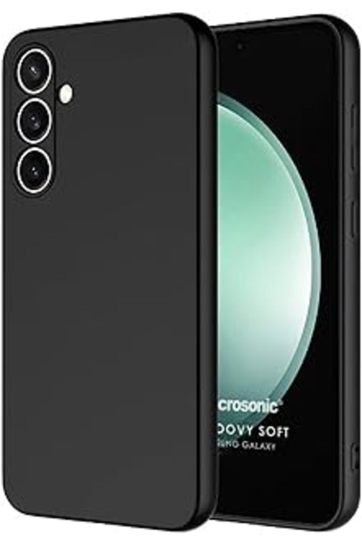 Pazarcan Microsonic Samsung Galaxy A55 Için Kılıf Groovy Soft Siyah [galaxy A55 Ile Uyumlu Kılıf - Siyah]