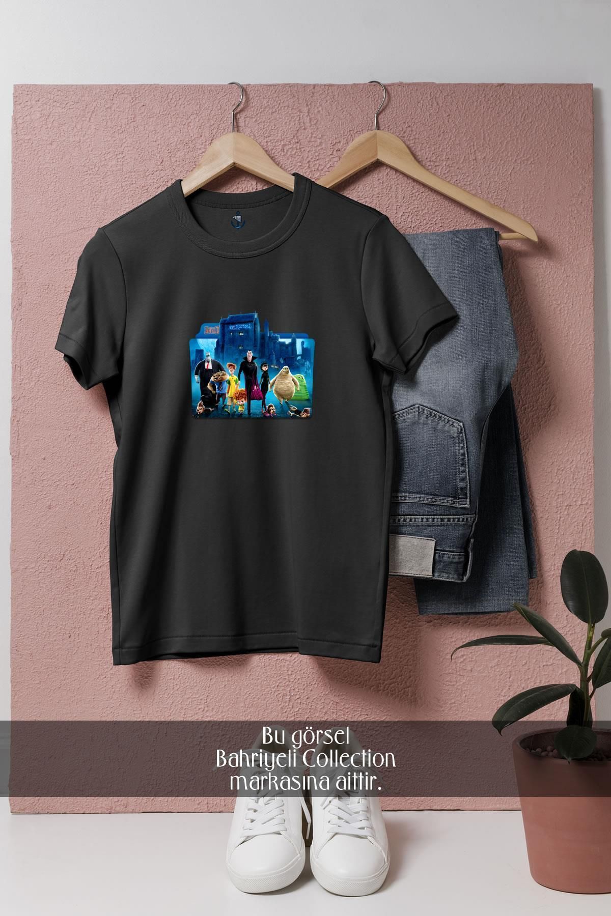 Bahriyeli Collection Oversize Hotel Transylvania Tasarımlı Unisex T-Shirt