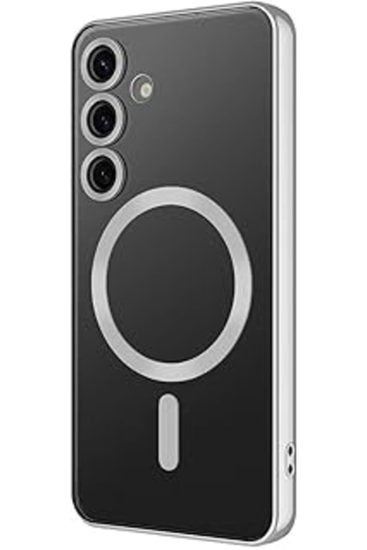 Pazarcan Zore Galaxy Ile Uyumlu S24 Plus Kılıf Kamera Korumalı M-Safe Wireless Şarj Özellikli Zore Demre Kap