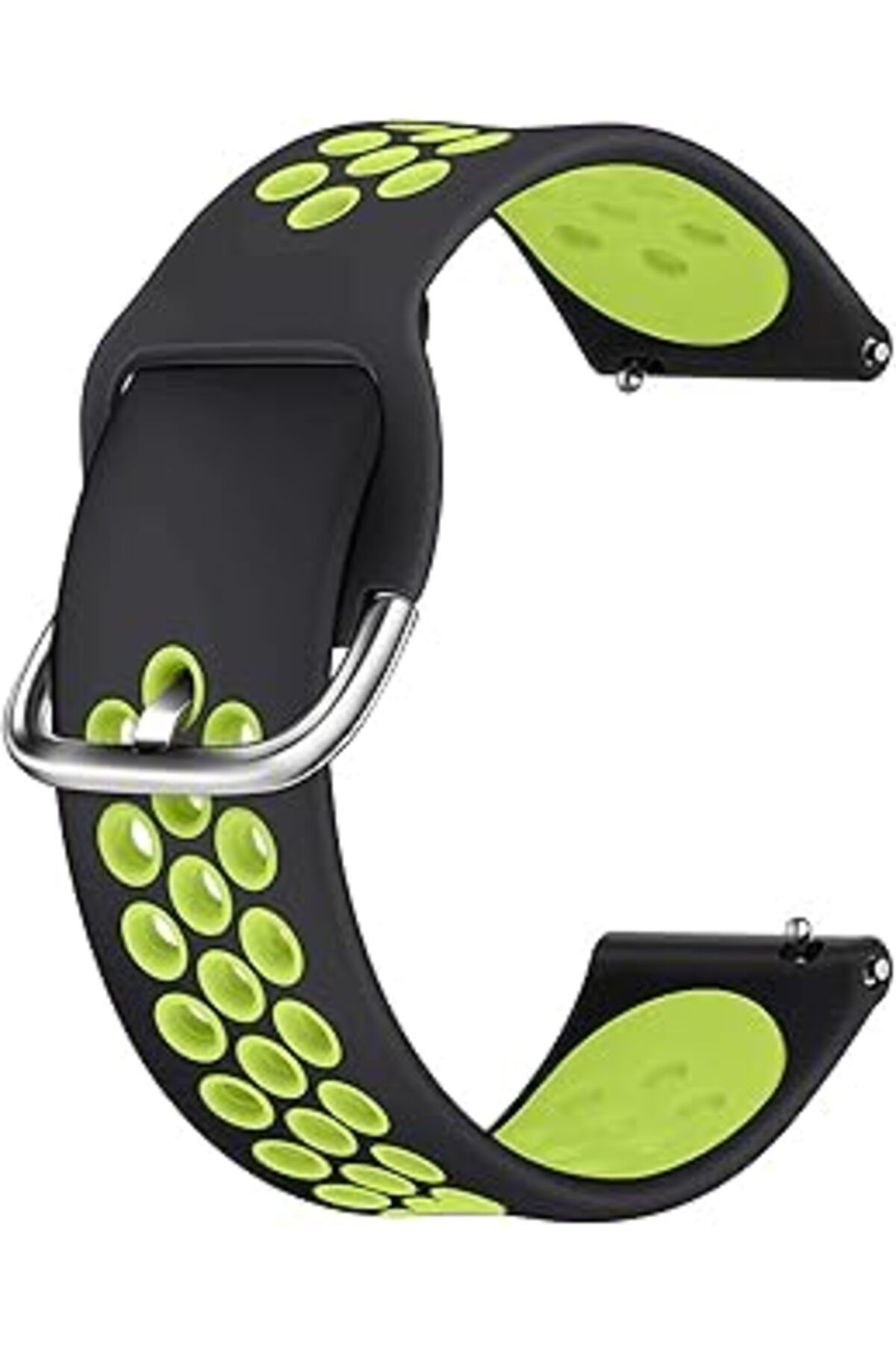 Karachil Huawei Watch Gt Active,uyumlu Caseup Silicone Sport Band Siyah Yeşil