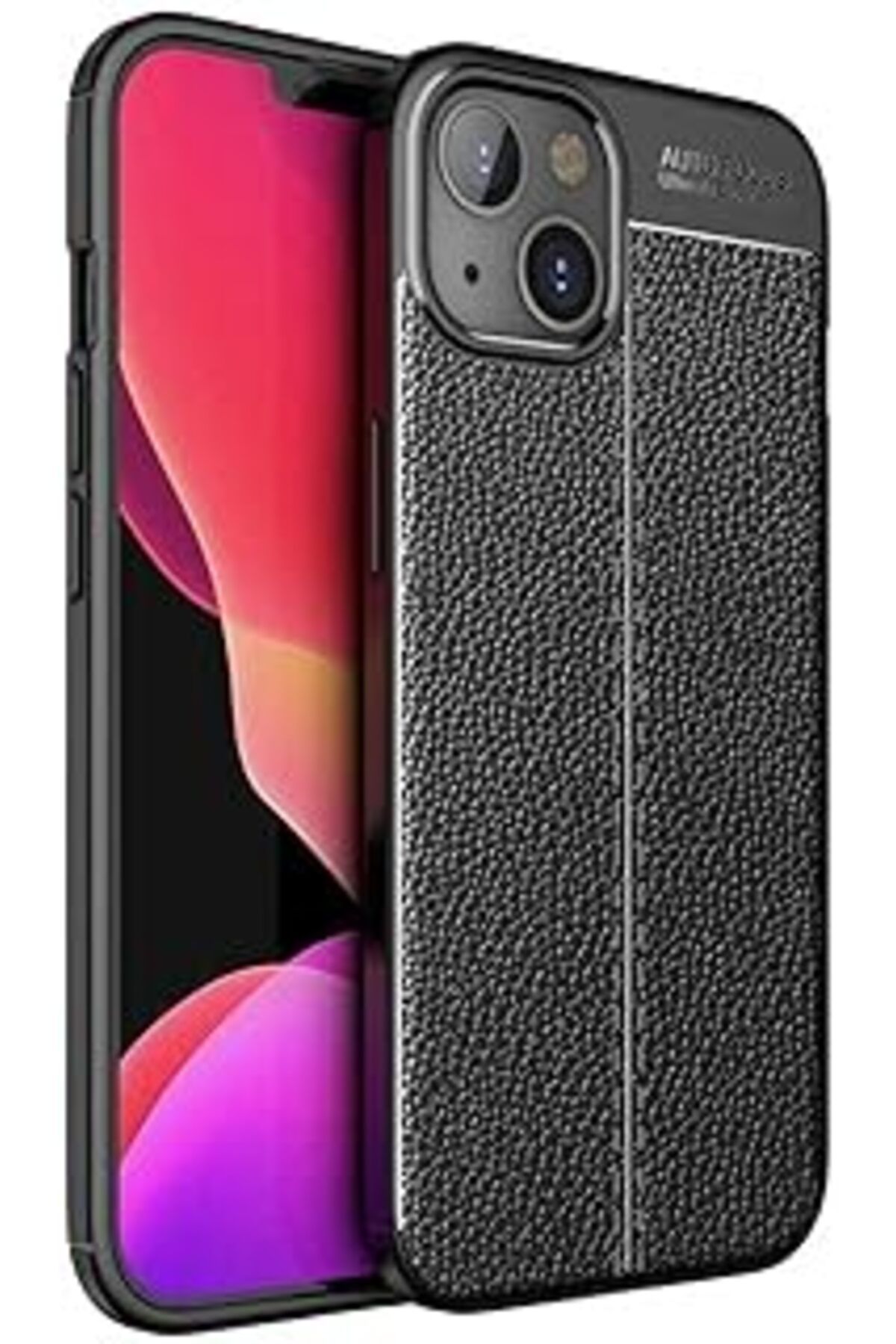 Pazarcan Iphone 13 Mini Uyumlu Zore Niss Silikon Kılıf-Siyah