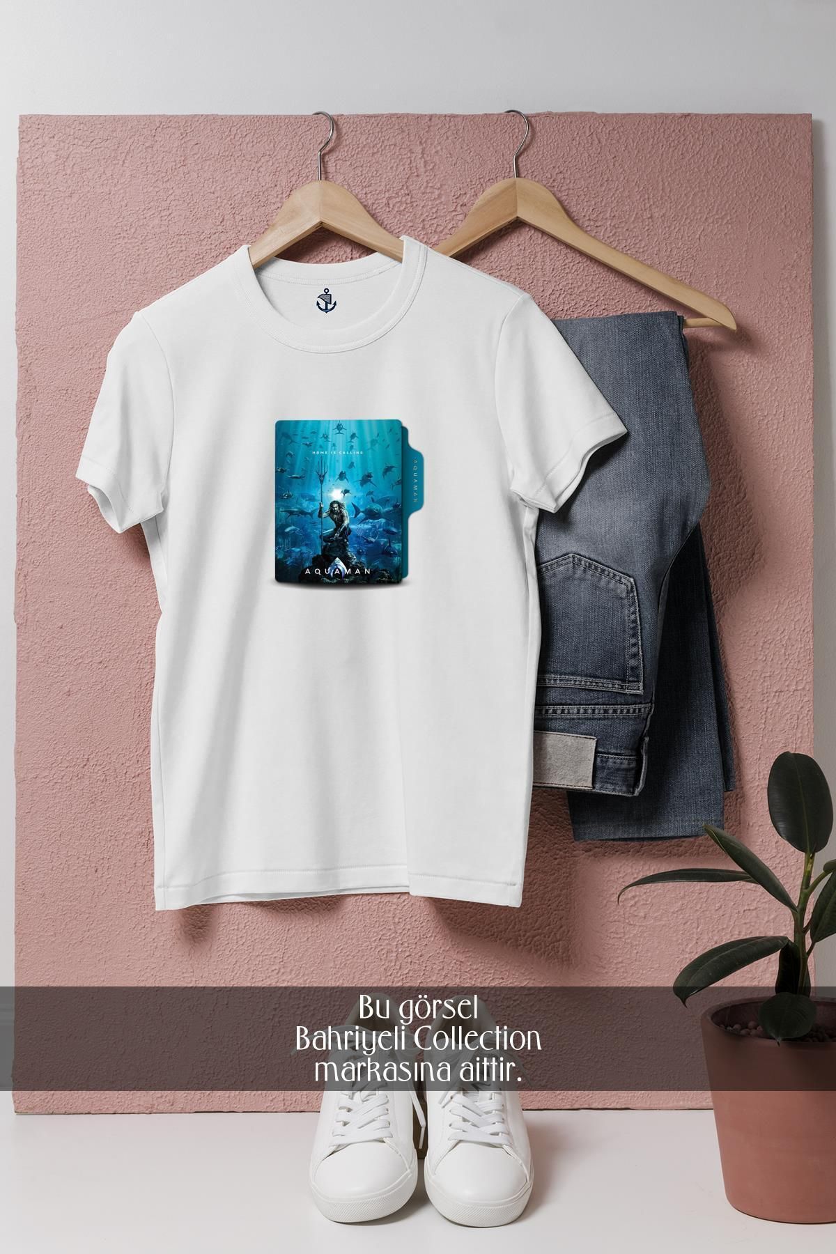 Bahriyeli Collection Oversize Aquaman 2018 Folder Icon Tasarımlı Unisex T-Shirt