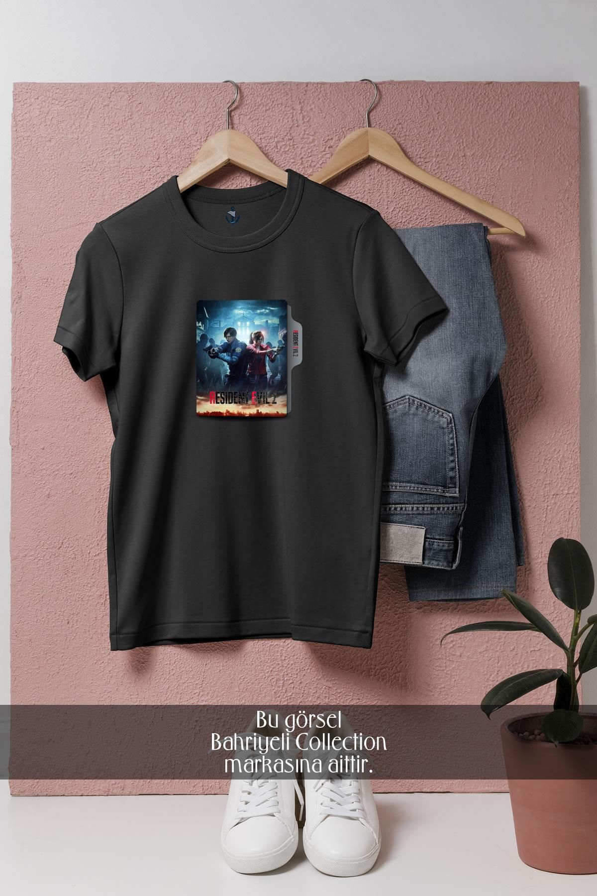 Bahriyeli Collection Oversize Resident Evil 2 2019 Folder Icon Tasarımlı Unisex T-Shirt